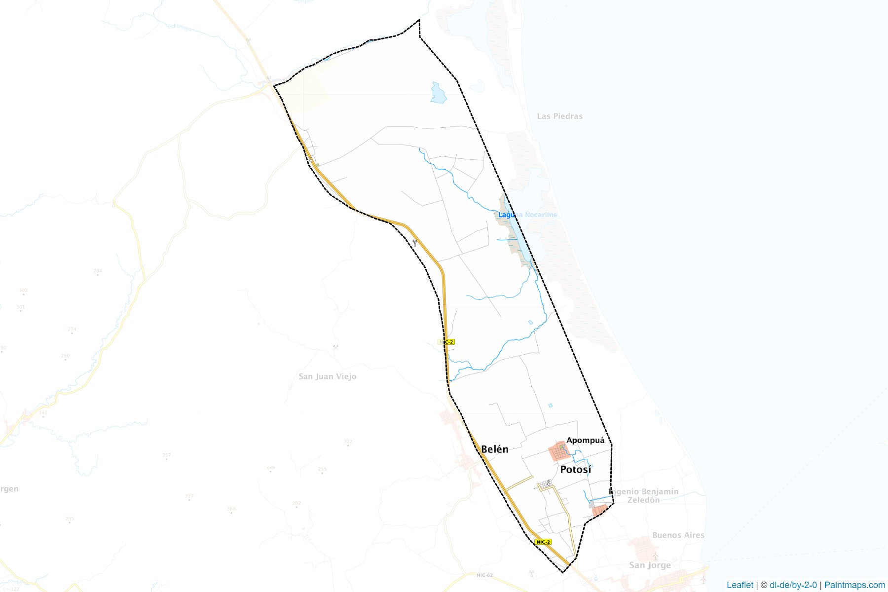 Muestras de recorte de mapas Potosi (Rivas)-1