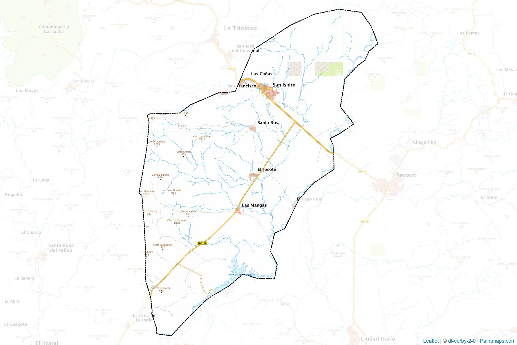 Muestras de recorte de mapas Ciudad Dario (Matagalpa)-1