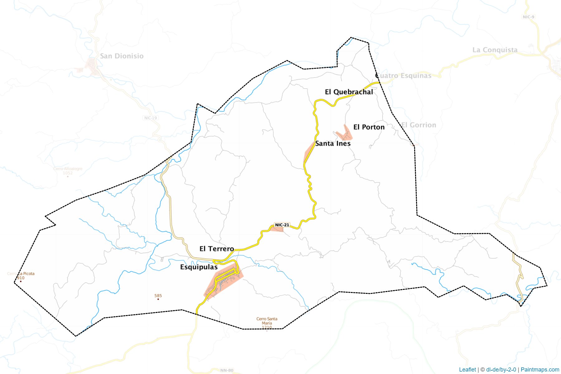 Muestras de recorte de mapas Esquipulas (Matagalpa)-1