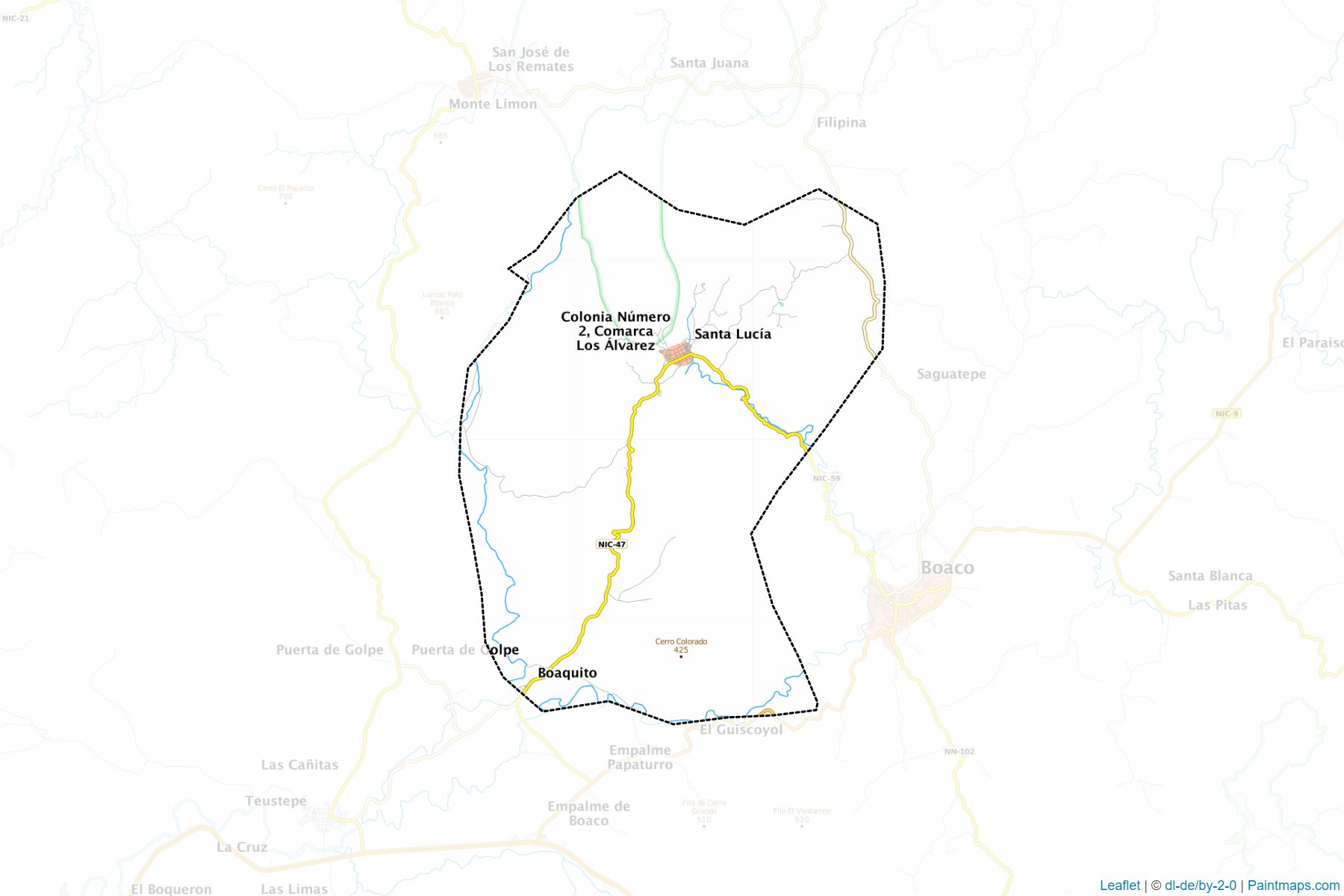 Muestras de recorte de mapas Santa Lucia (Boaco)-1