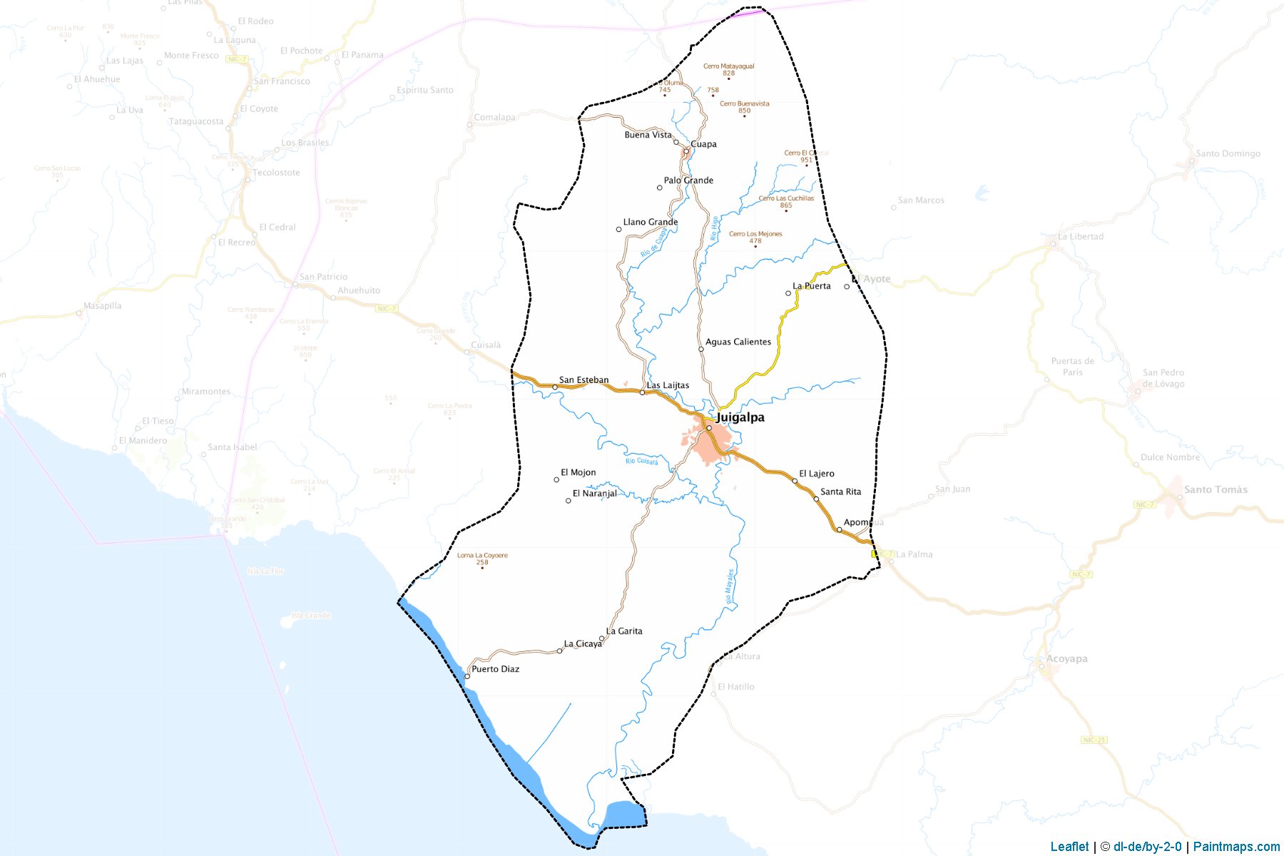 Muestras de recorte de mapas Juigalpa (Chontales)-1