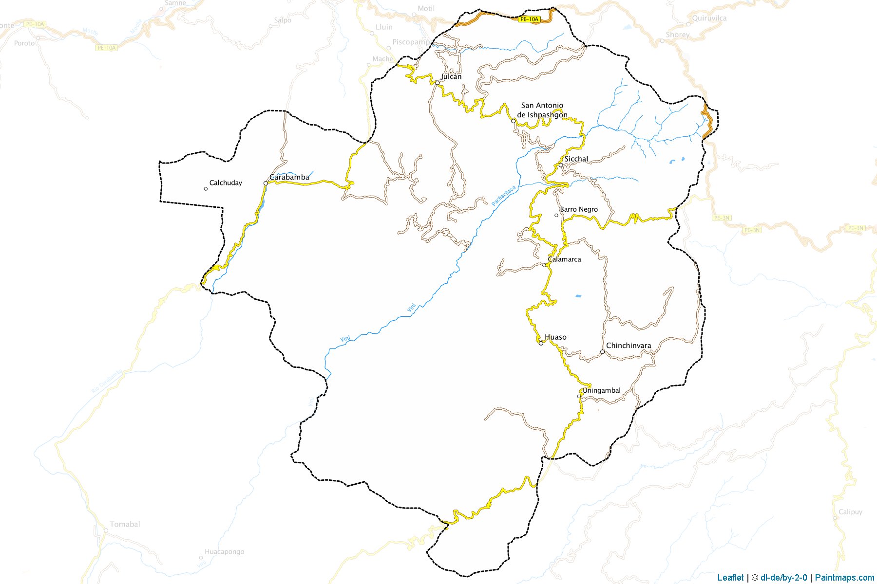 Muestras de recorte de mapas Julcán (La Libertad)-1