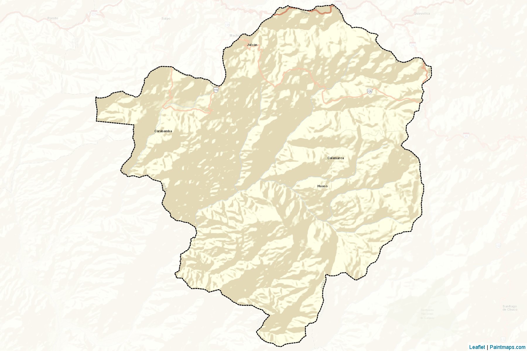 Muestras de recorte de mapas Julcán (La Libertad)-2