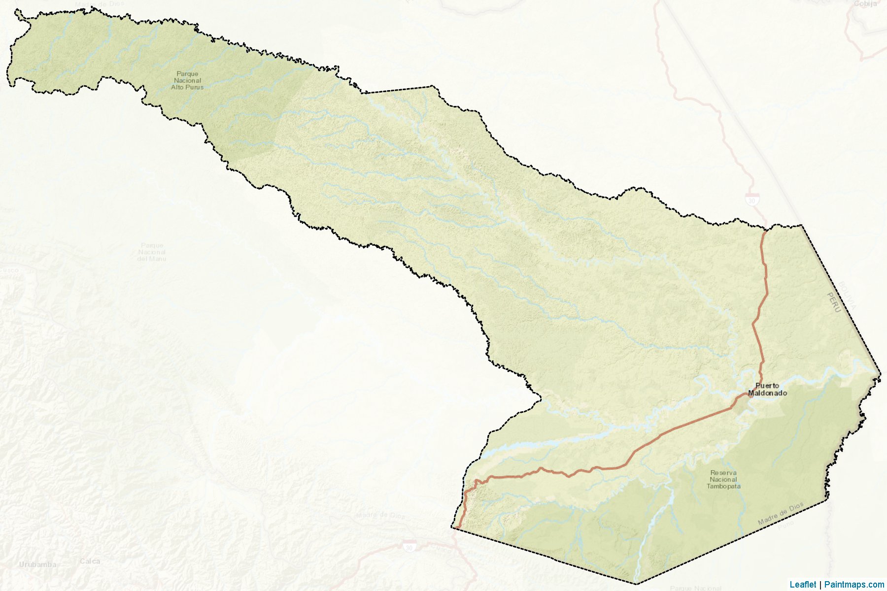 Muestras de recorte de mapas Tambopata (Madre de Dios)-2