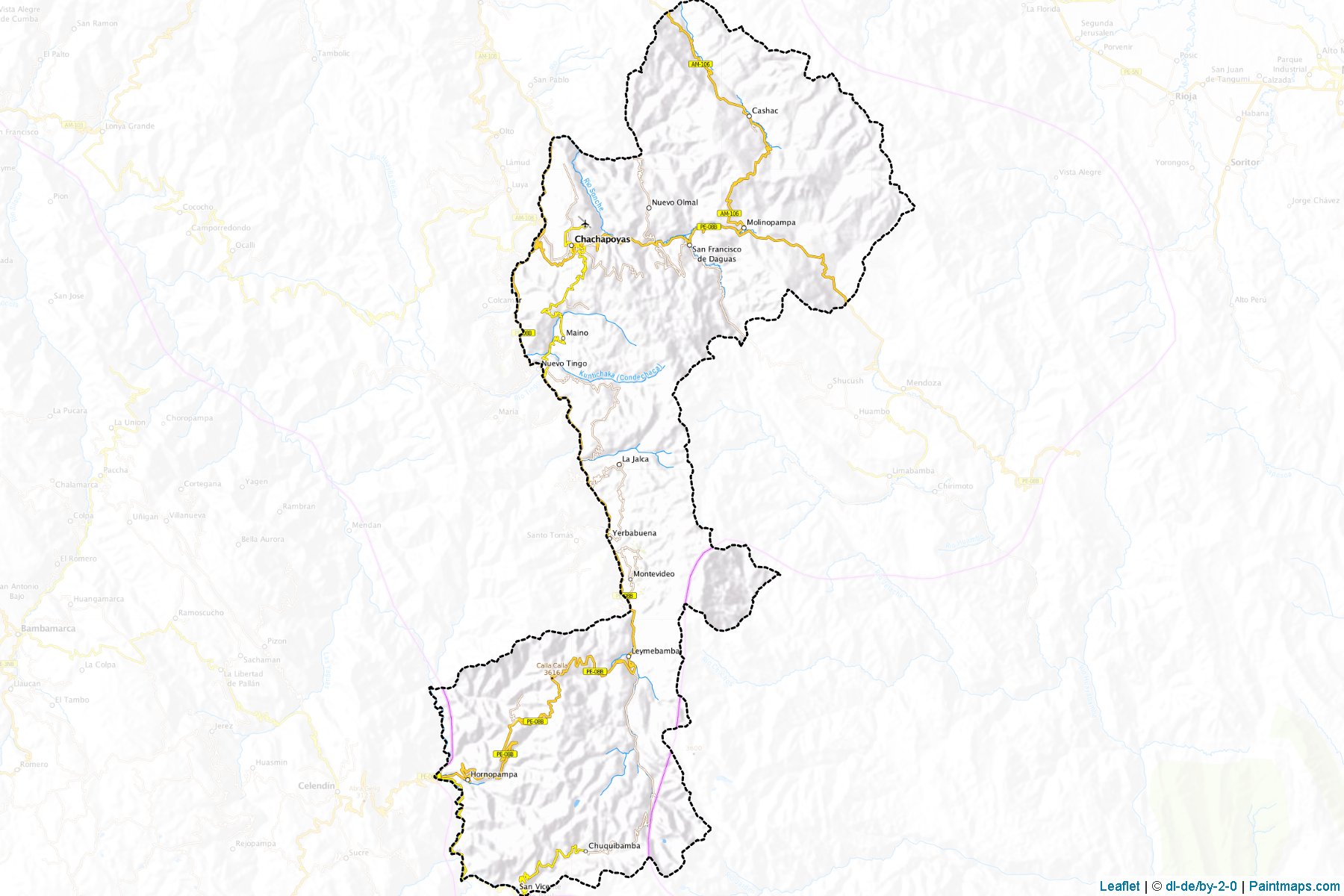 Muestras de recorte de mapas Chachapoyas (Amazonas)-1