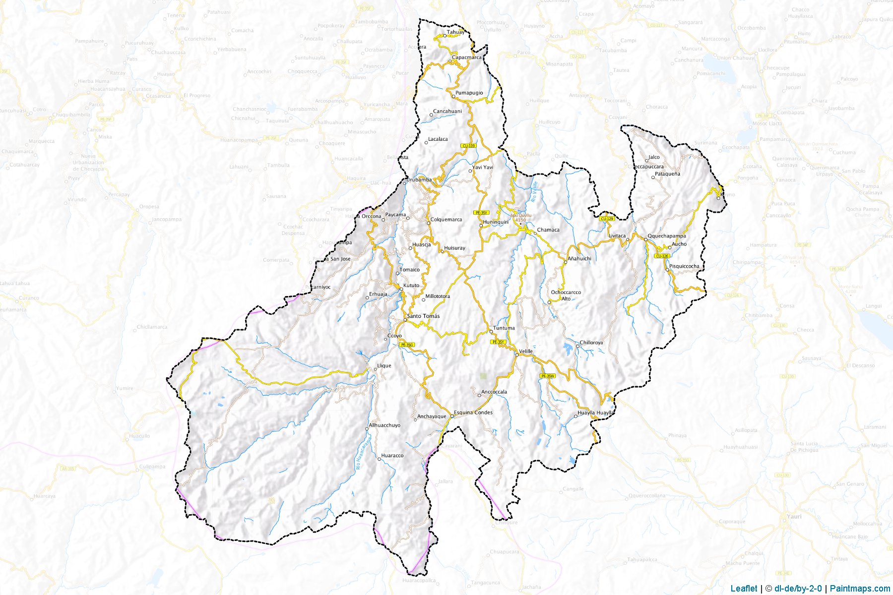 Chumbivilcas (Cusco) Map Cropping Samples-1