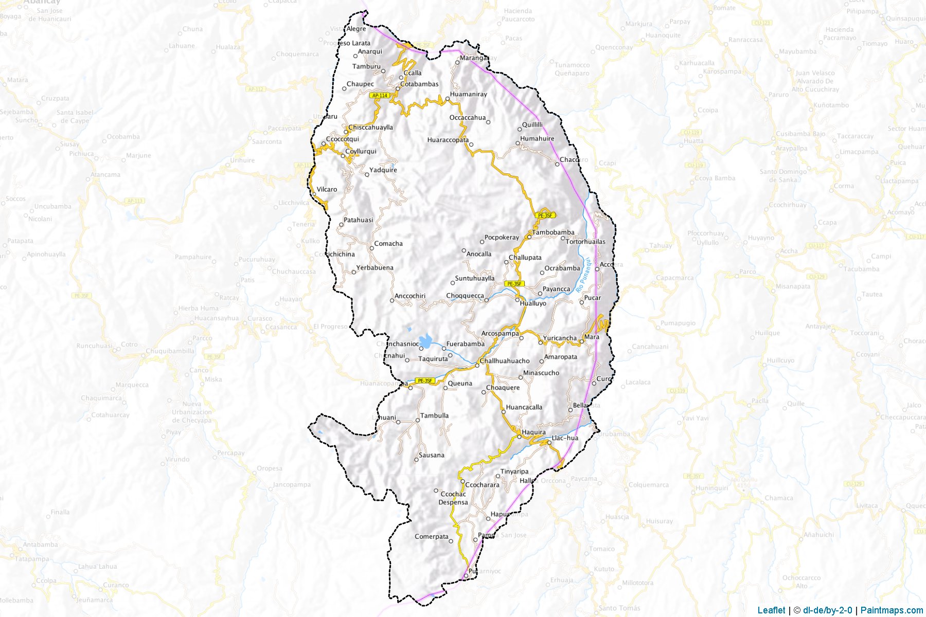 Cotabambas (Apurimac) Map Cropping Samples-1