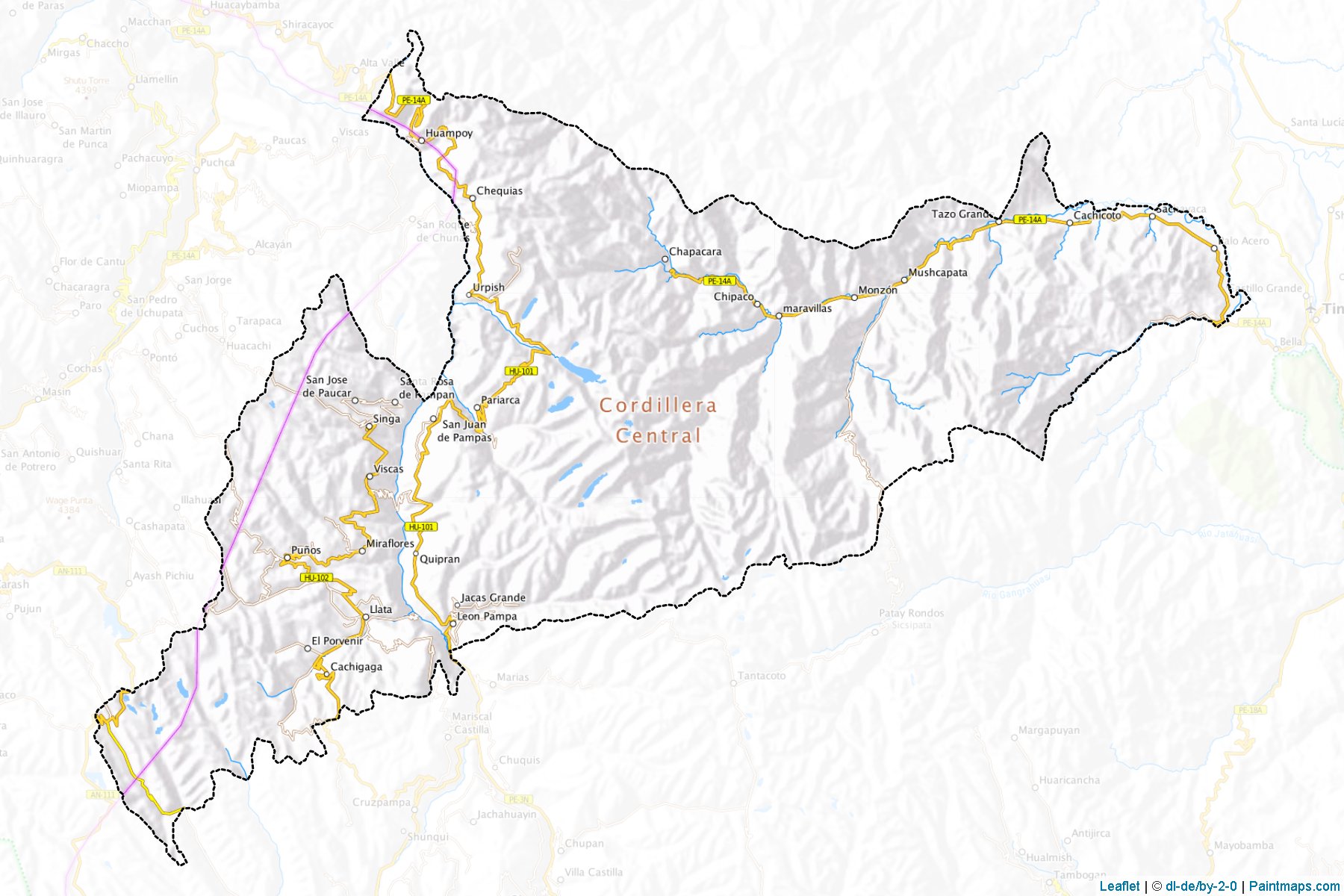 Huamalíes (Huanuco) Map Cropping Samples-1