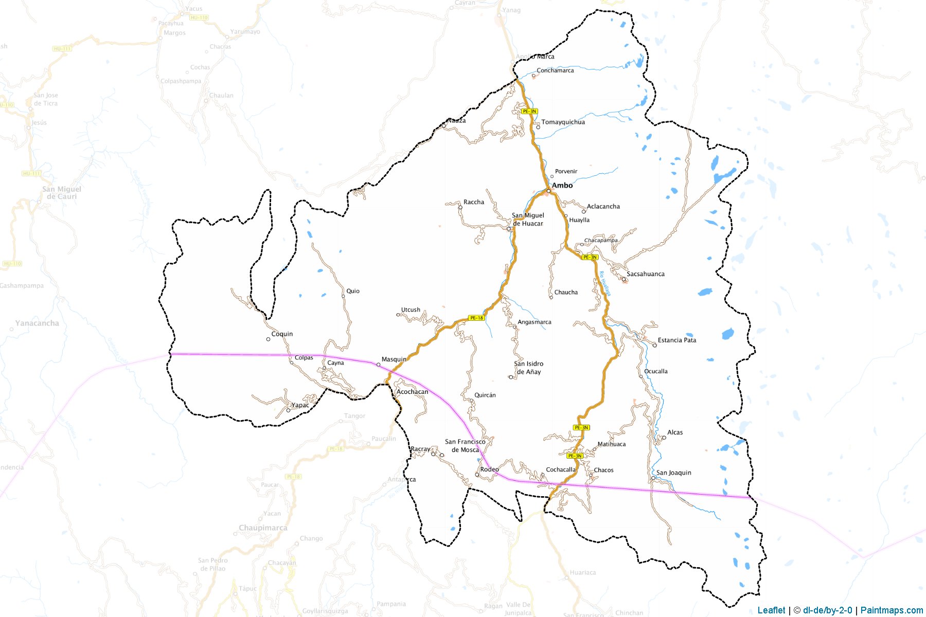 Muestras de recorte de mapas Ambo (Huanuco)-1