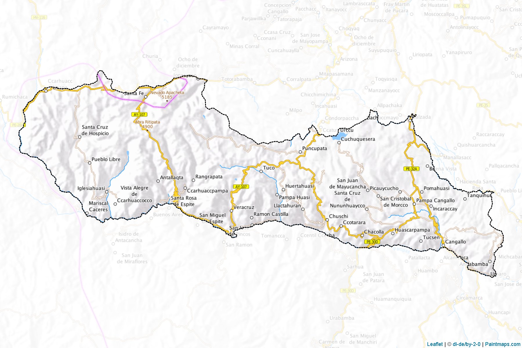 Muestras de recorte de mapas Cangallo (Ayacucho)-1