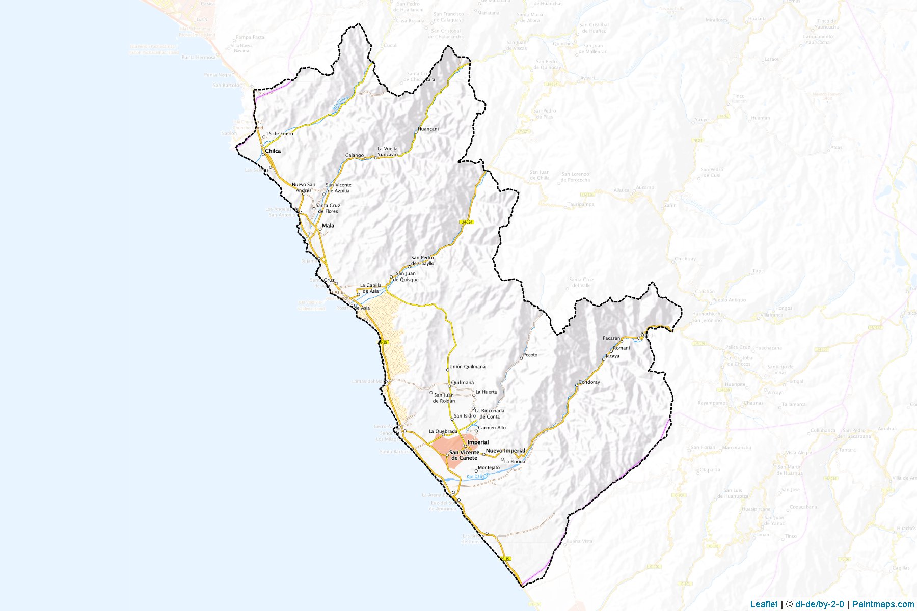 Cañete (Lima) Map Cropping Samples-1