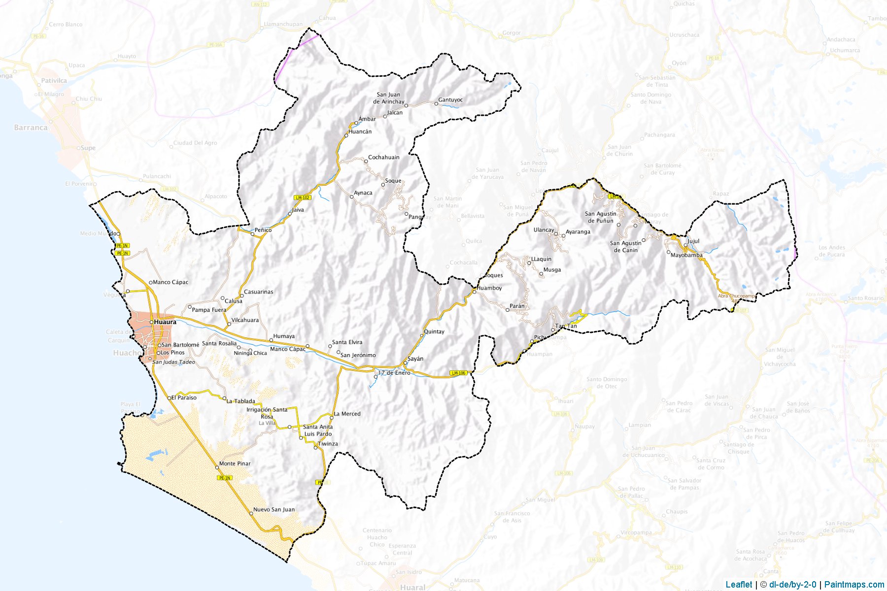 Huaura (Lima) Map Cropping Samples-1