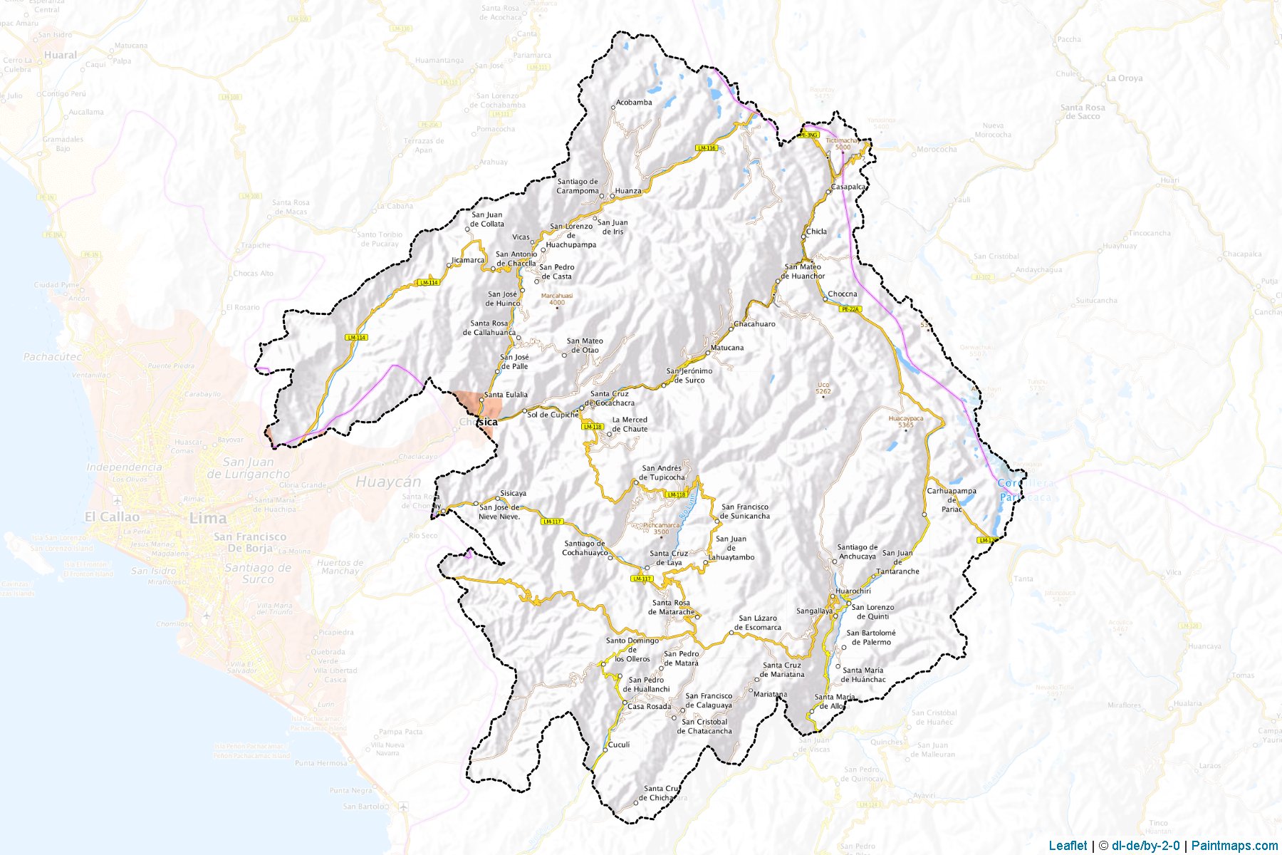 Huarochiri (Lima) Map Cropping Samples-1