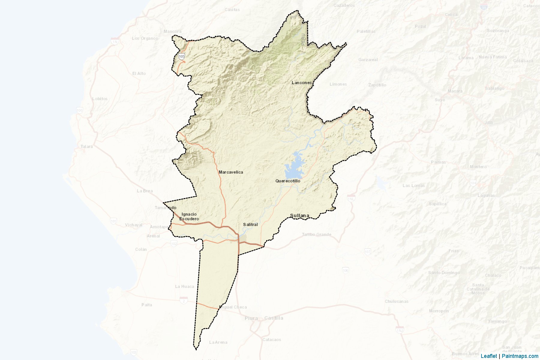 Muestras de recorte de mapas Sullana (Piura)-2