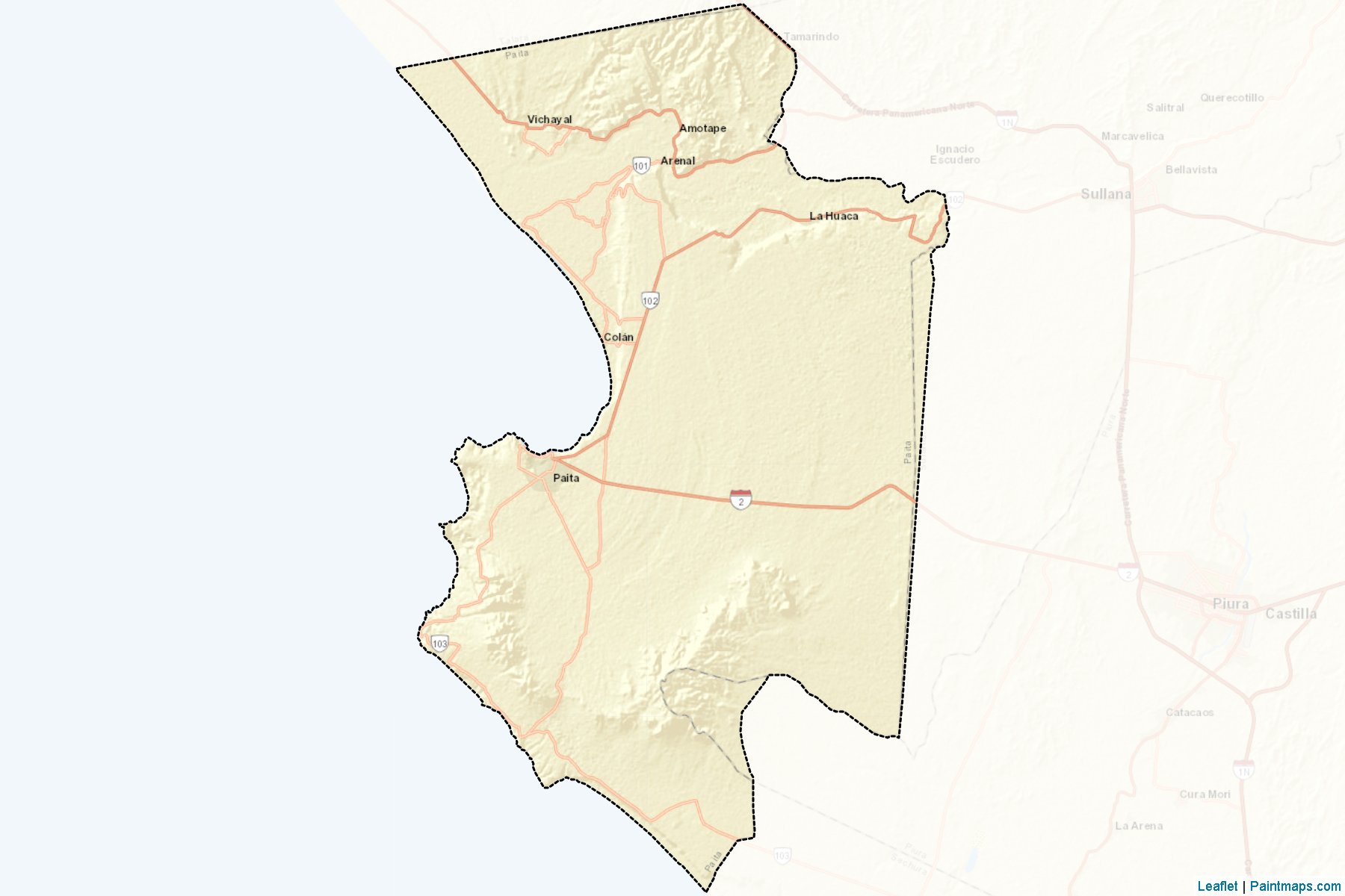 Muestras de recorte de mapas Paita (Piura)-2