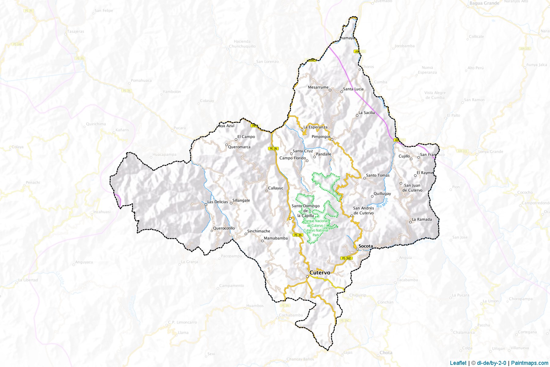 Cutervo (Cajamarca) Map Cropping Samples-1