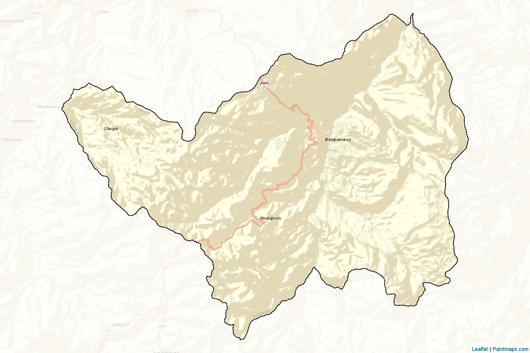 Hualgayoc (Cajamarca) Haritası Örnekleri-2