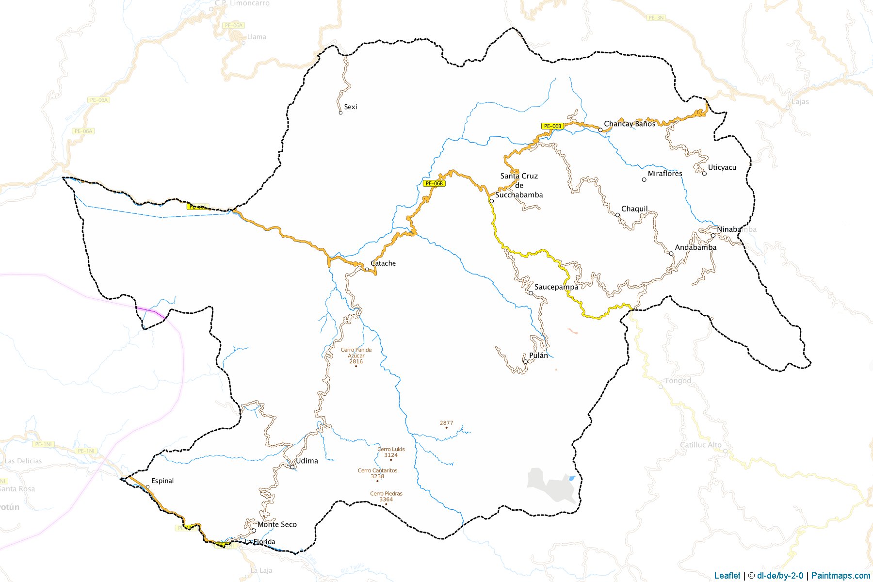 Muestras de recorte de mapas Santa Cruz (Cajamarca)-1