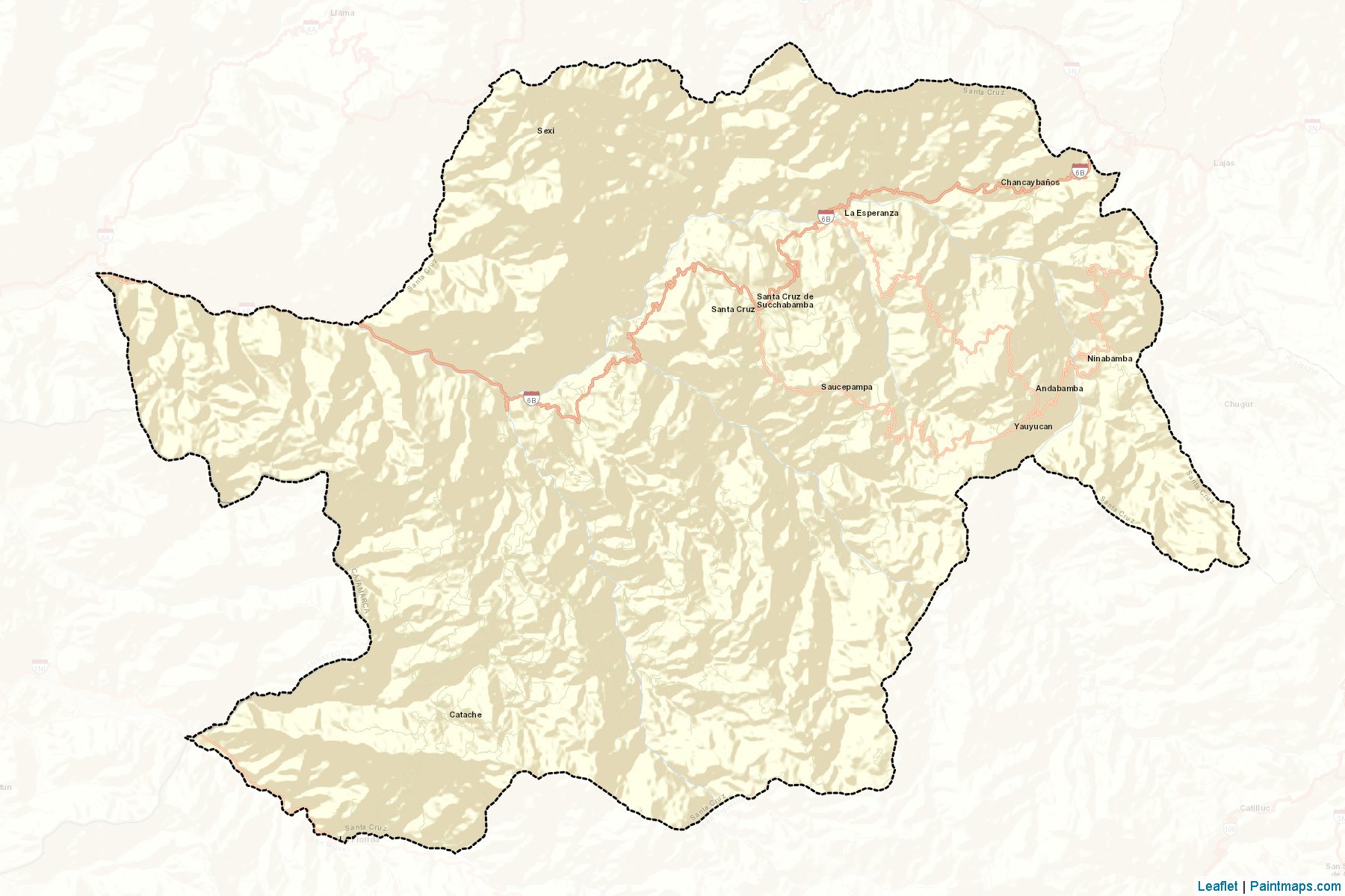 Muestras de recorte de mapas Santa Cruz (Cajamarca)-2