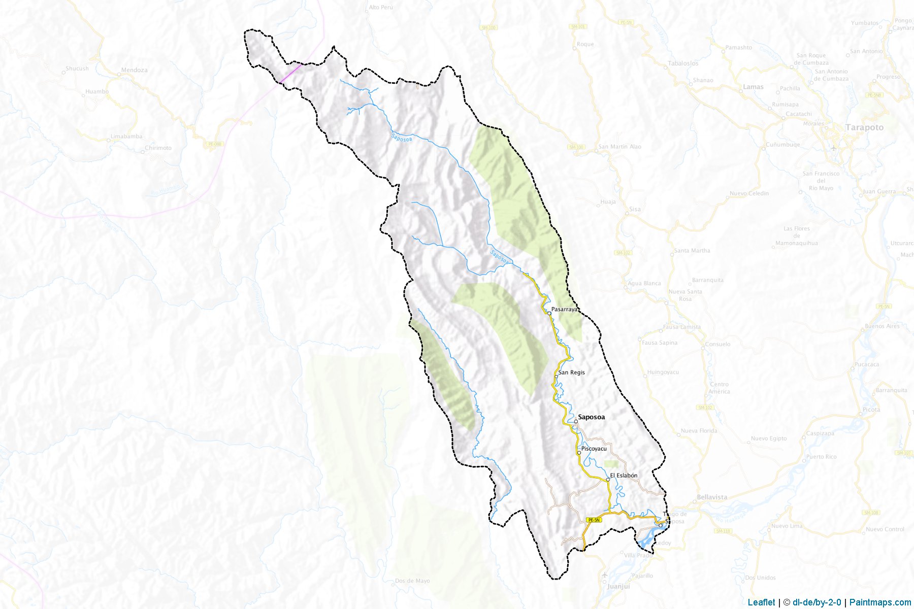 Muestras de recorte de mapas Huallaga (San Martin)-1