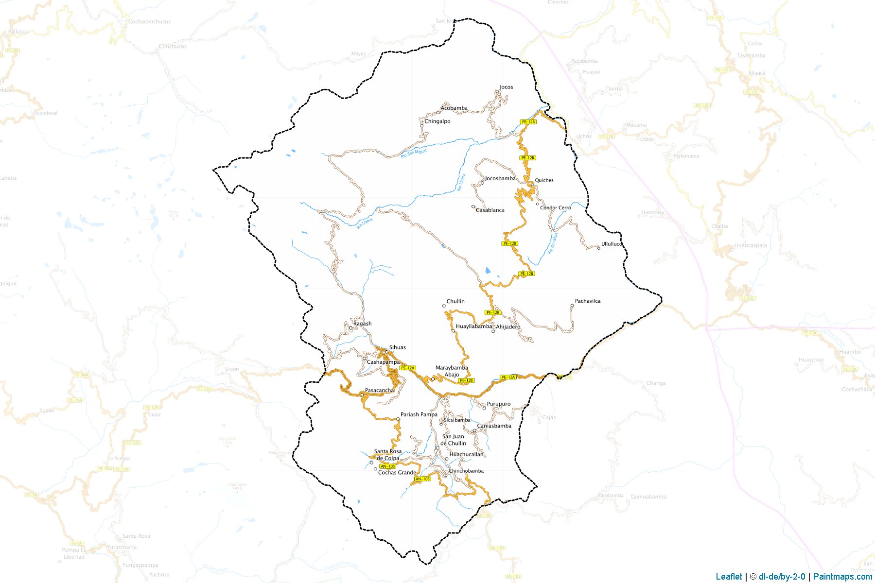 Muestras de recorte de mapas Sihuas (Ancash)-1