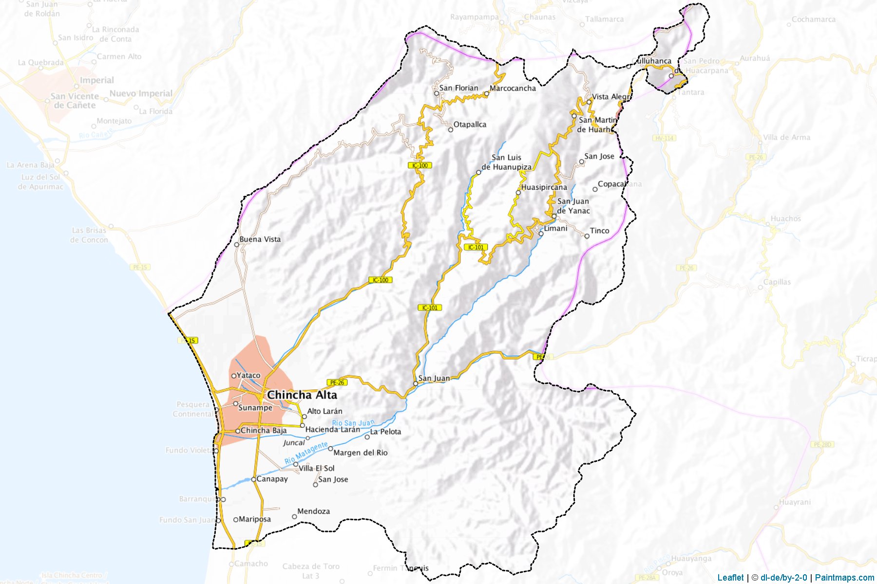 Muestras de recorte de mapas Chincha (Ica)-1