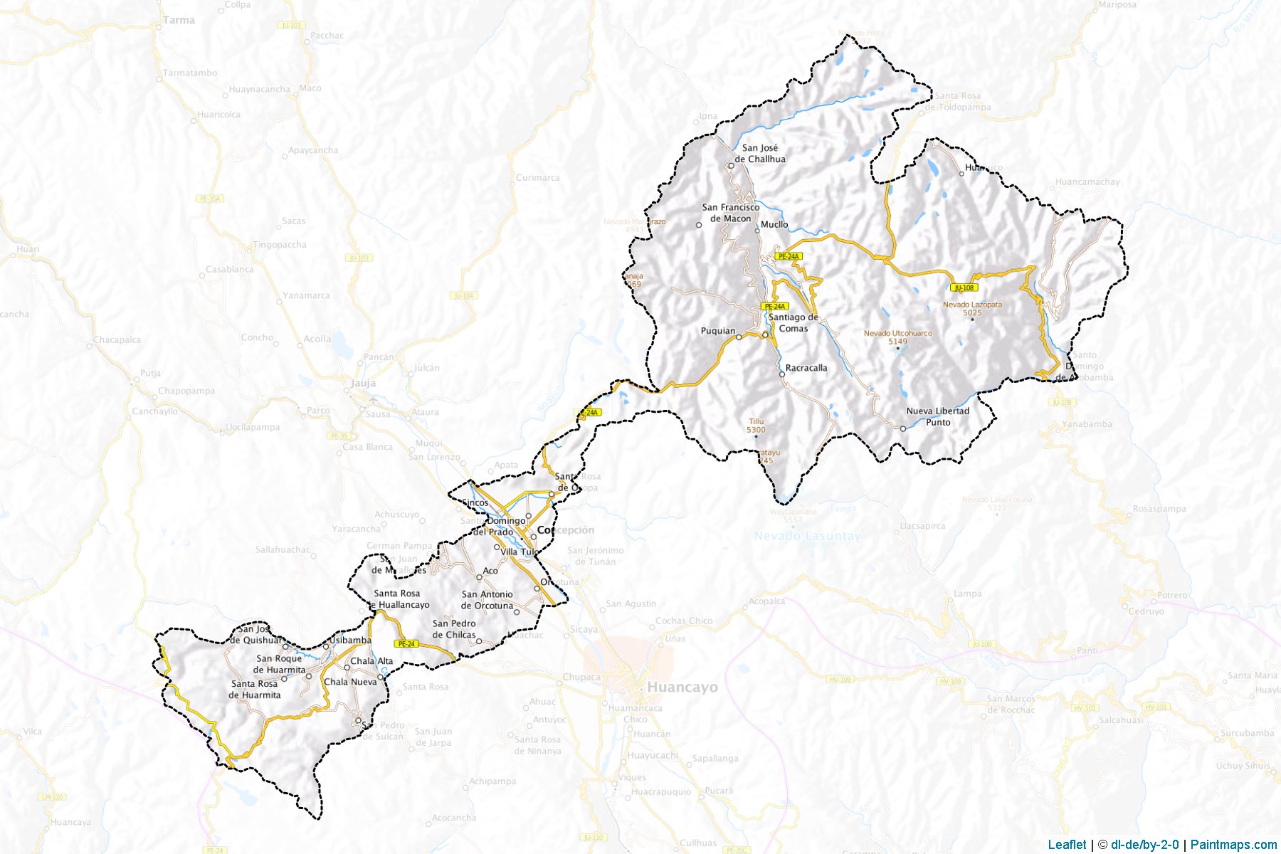 Muestras de recorte de mapas Concepción (Junin)-1