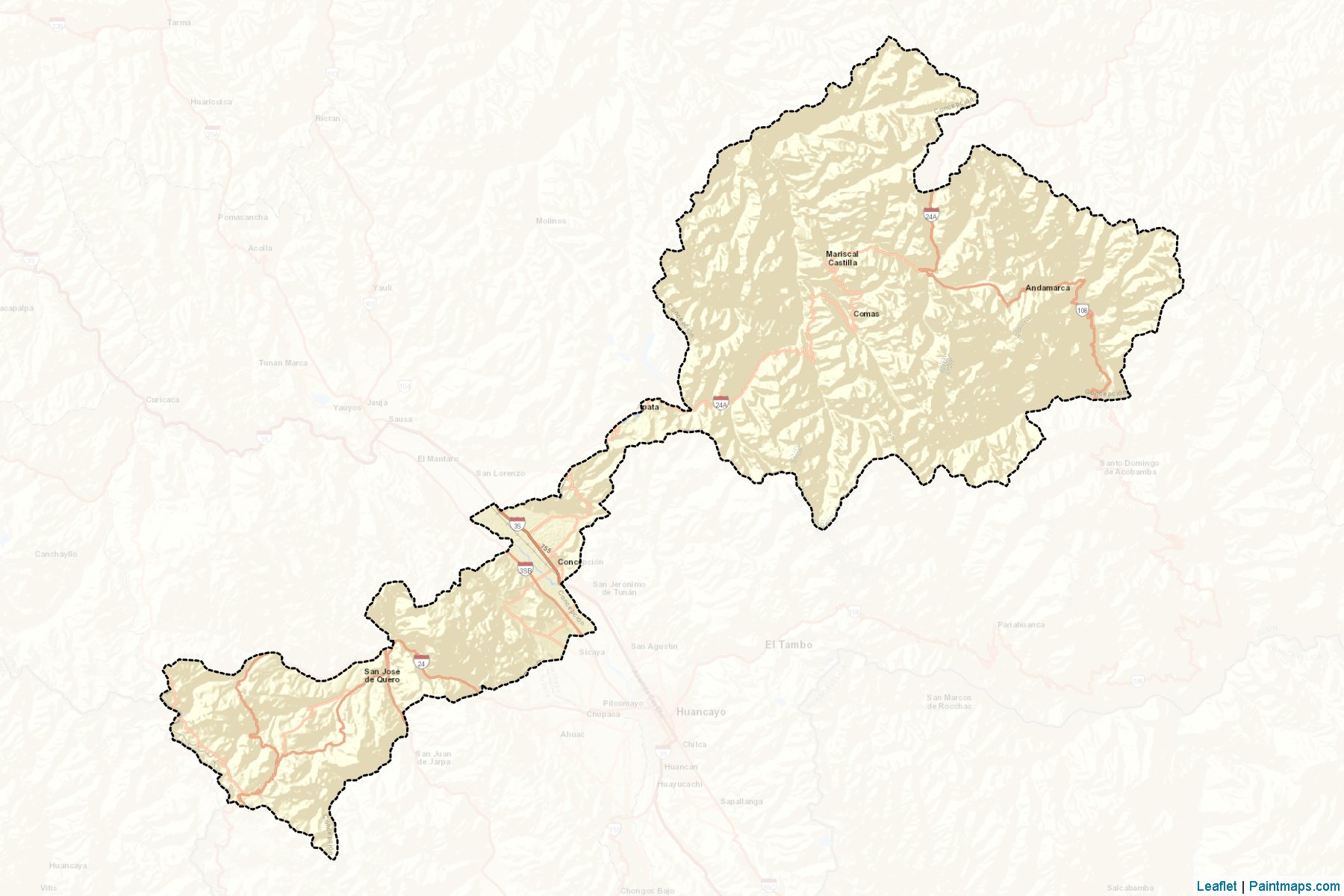 Muestras de recorte de mapas Concepción (Junin)-2