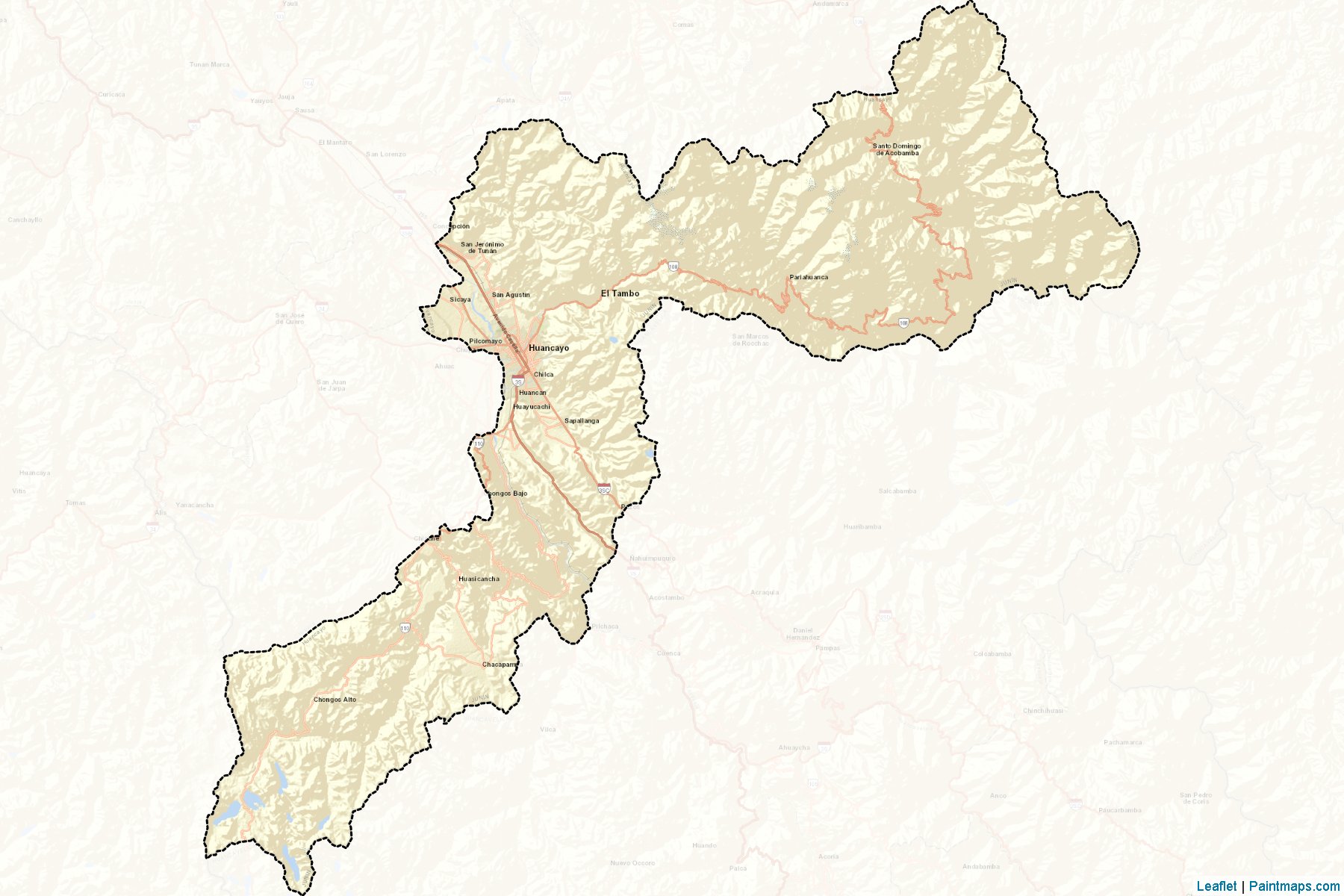 Huancayo (Junin) Map Cropping Samples-2