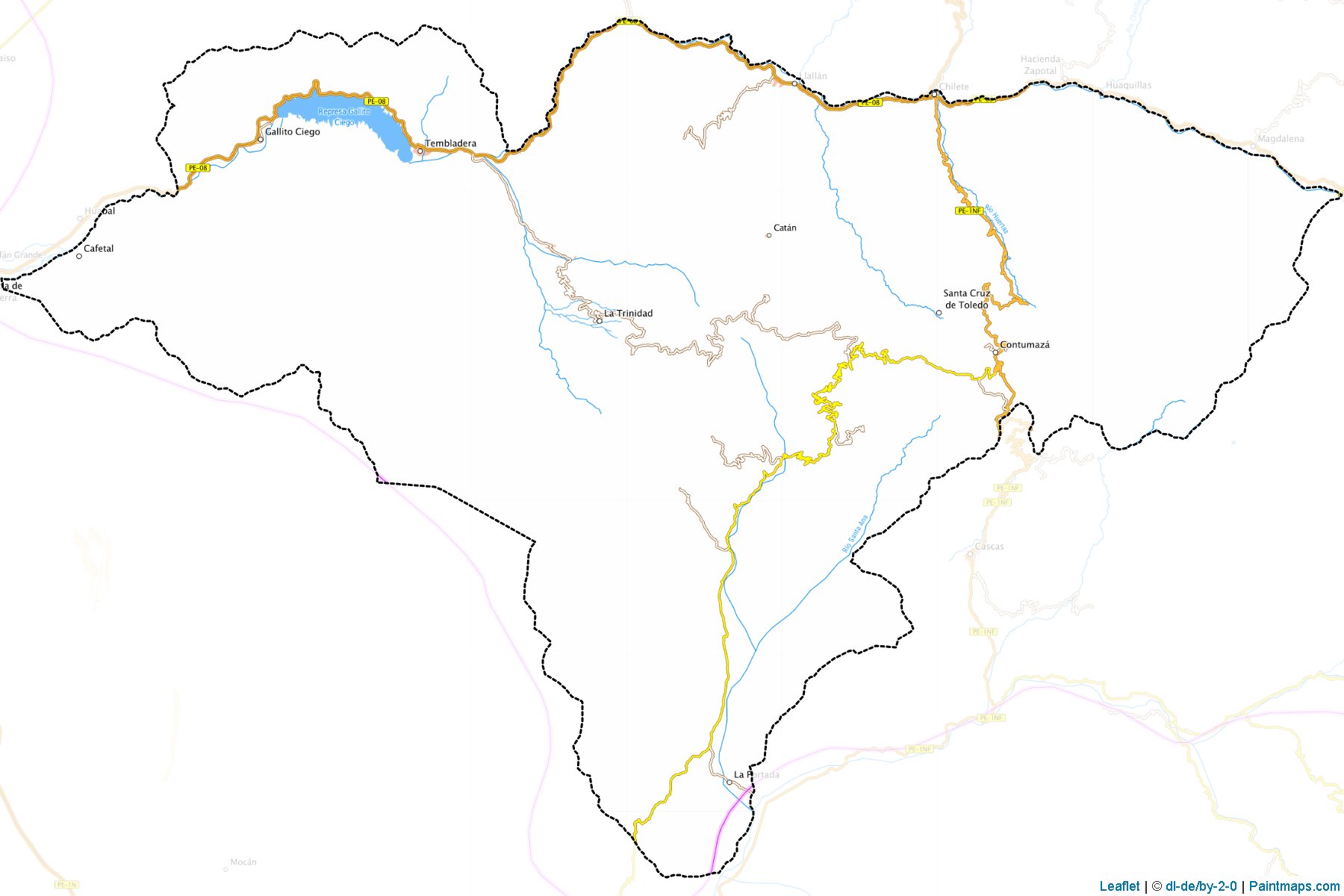 Contumazá (Cajamarca) Haritası Örnekleri-1