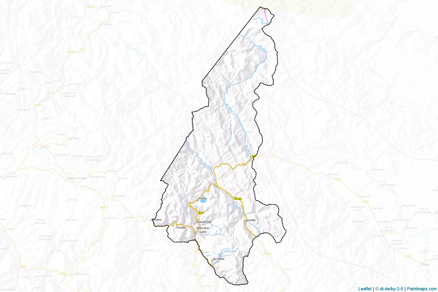 Muestras de recorte de mapas Bongará (San Martin)-1