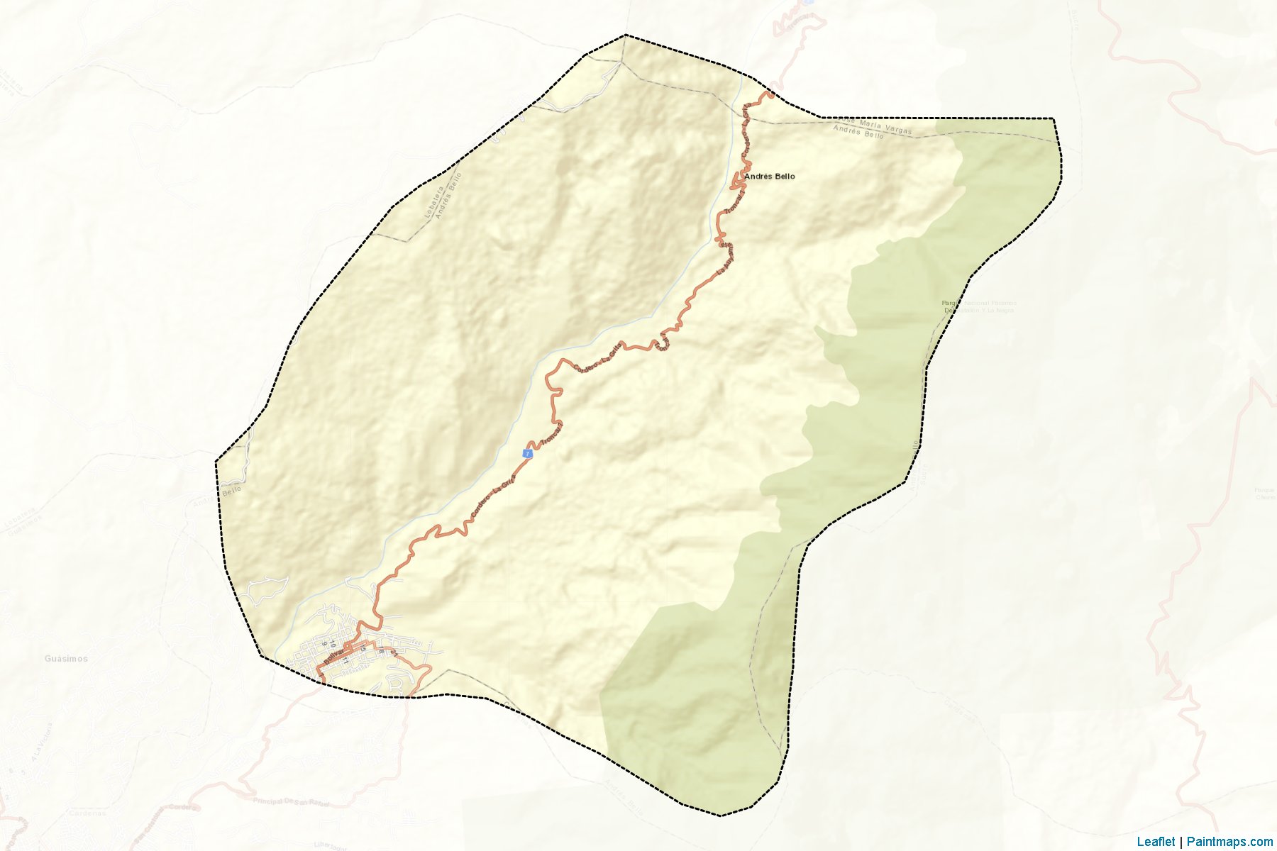 Muestras de recorte de mapas Andres Bello (Táchira)-2