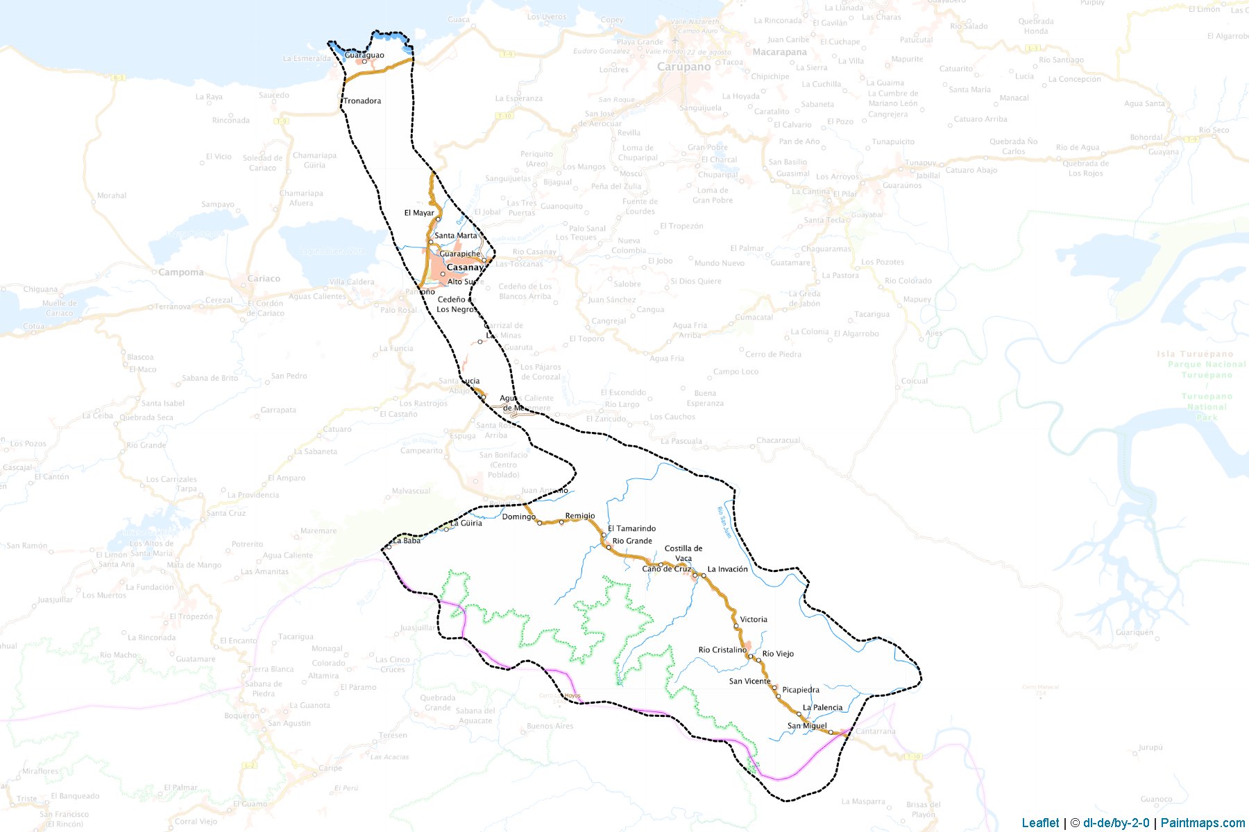 Muestras de recorte de mapas Andres Eloy Blanco (Sucre)-1