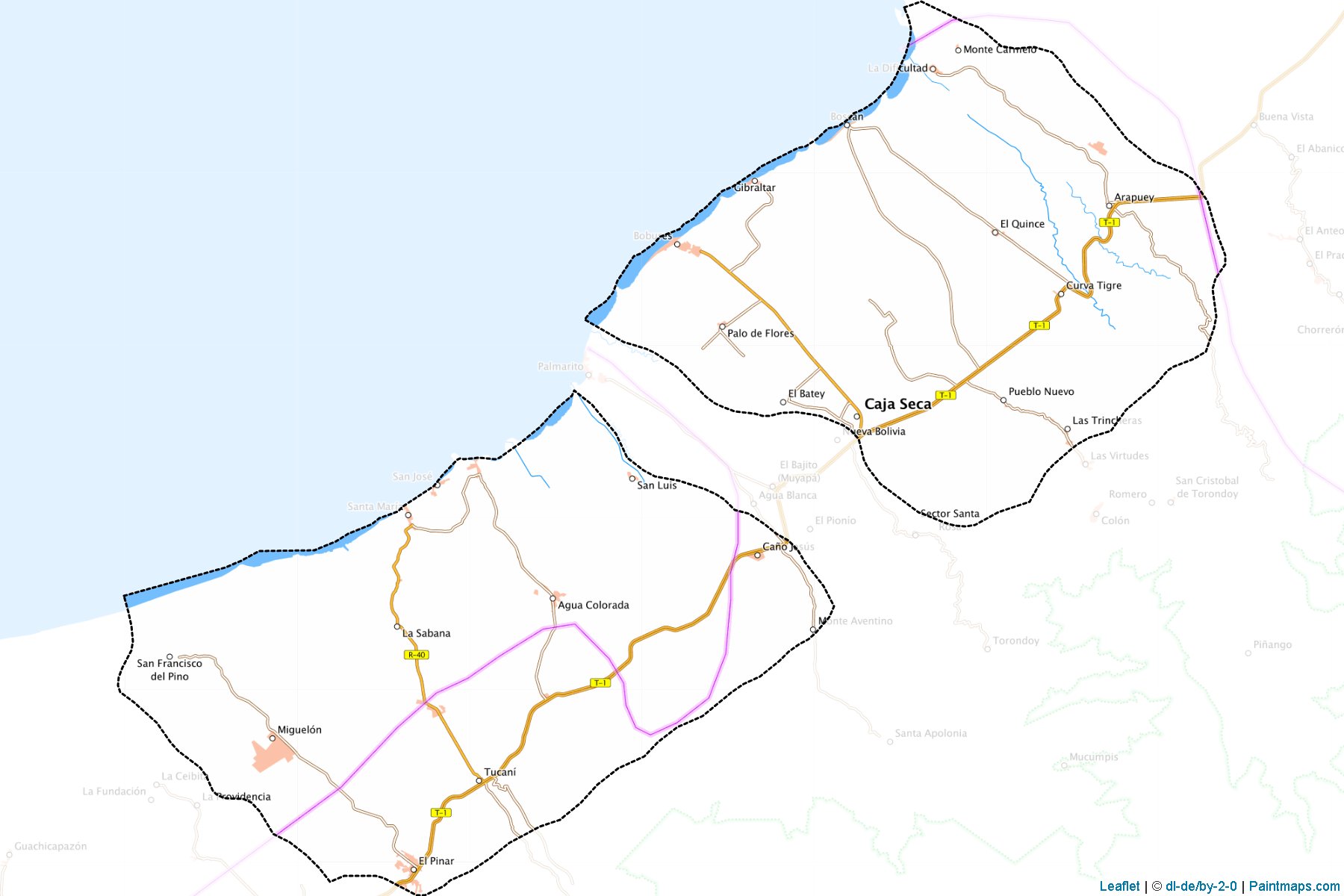 Muestras de recorte de mapas Antonio Jose De Sucre (Zulia)-1