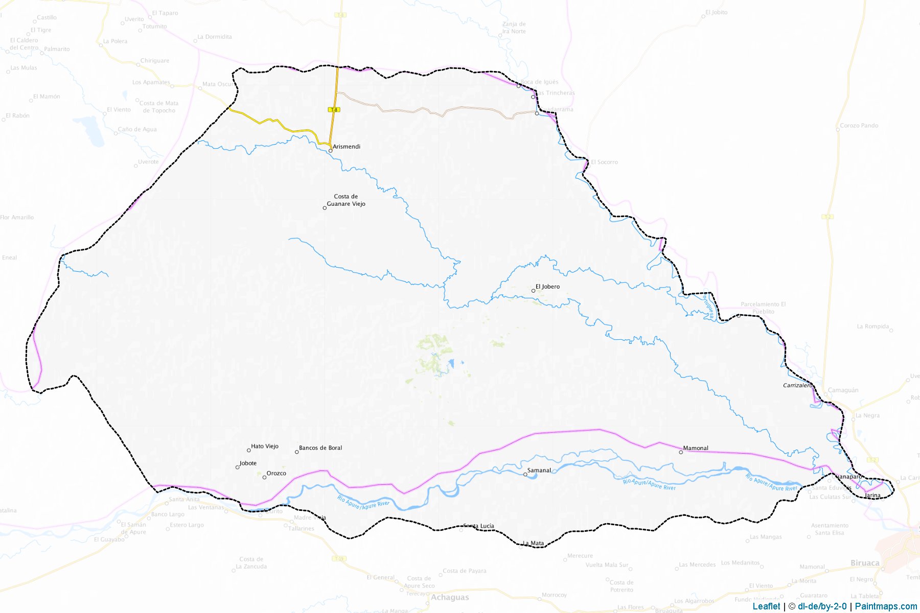 Muestras de recorte de mapas Arismendi (Barinas)-1