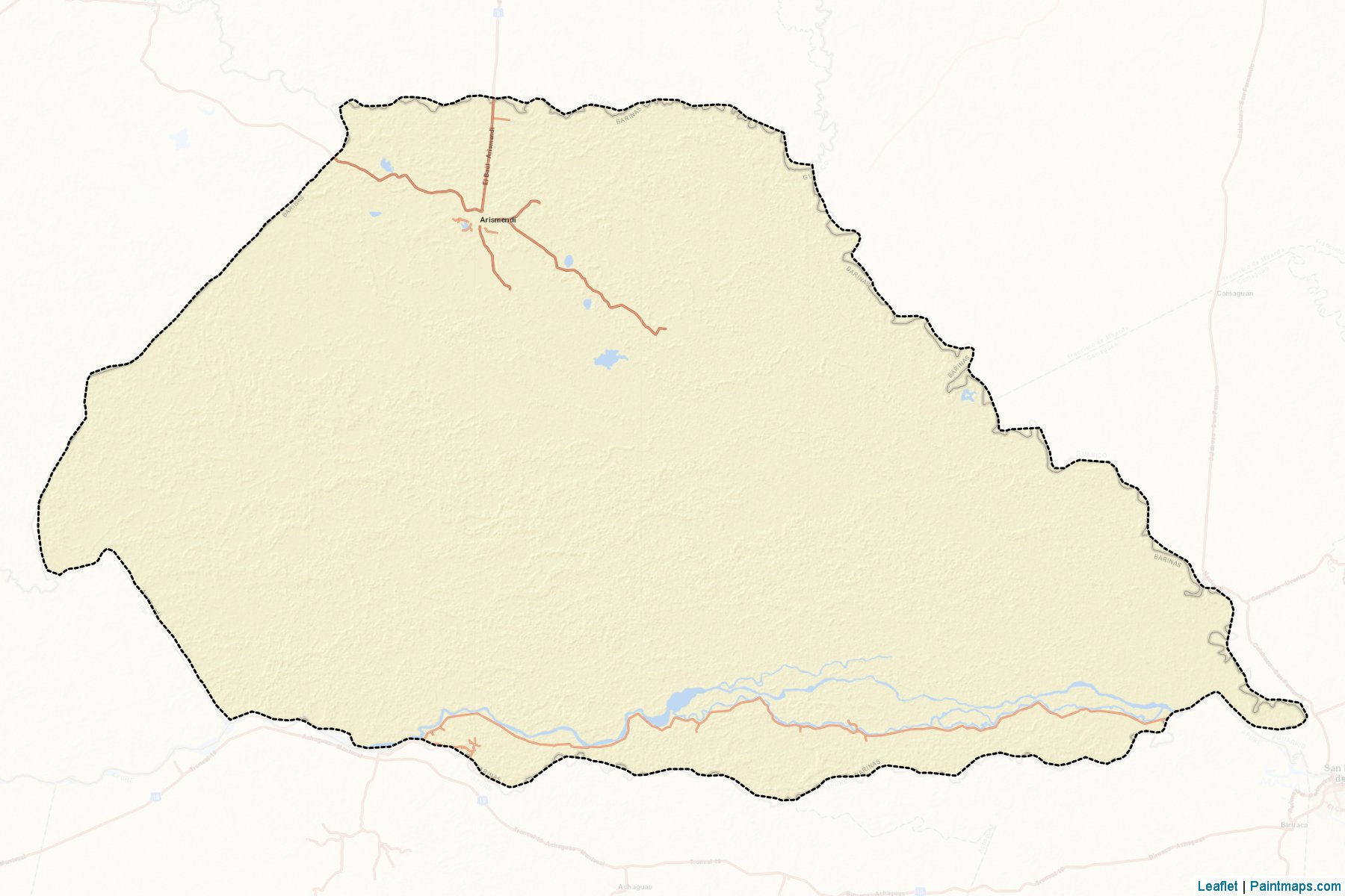 Muestras de recorte de mapas Arismendi (Barinas)-2