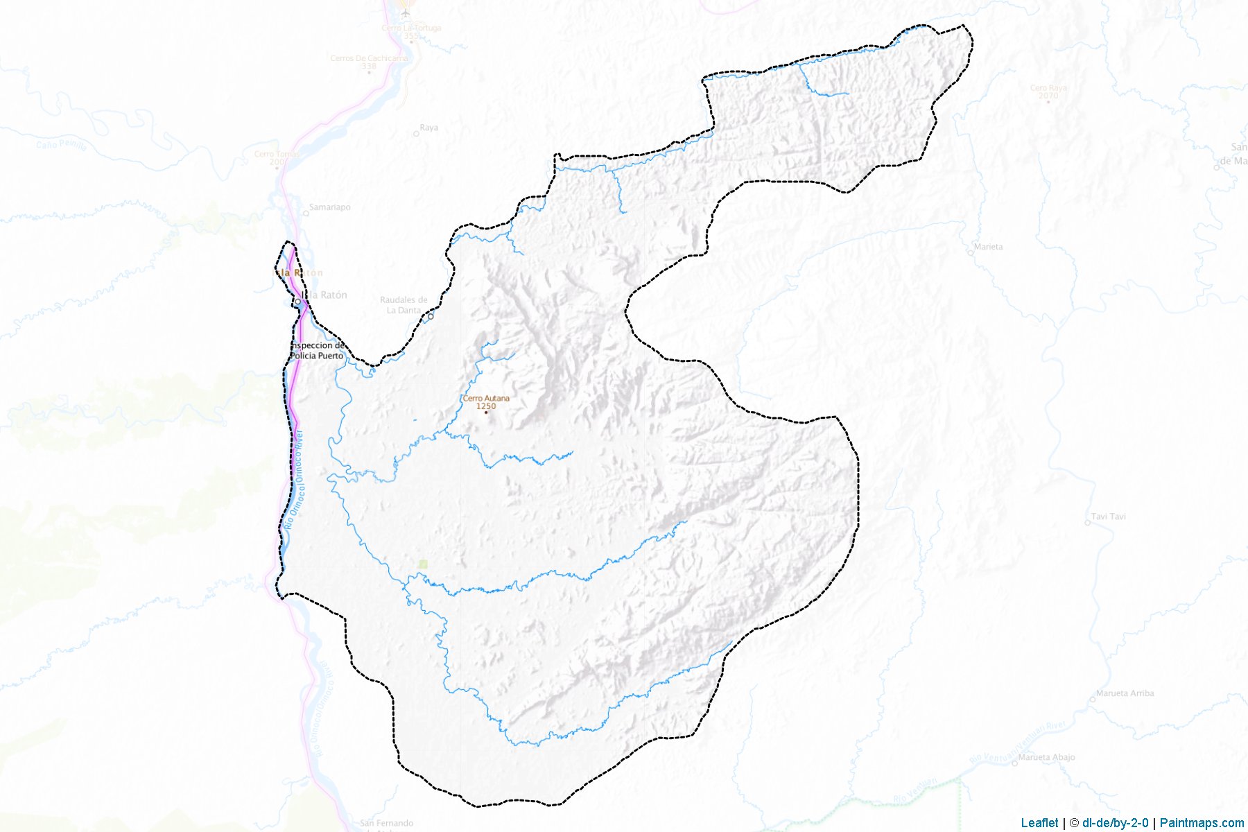 Autana (Amazonas) Haritası Örnekleri-1