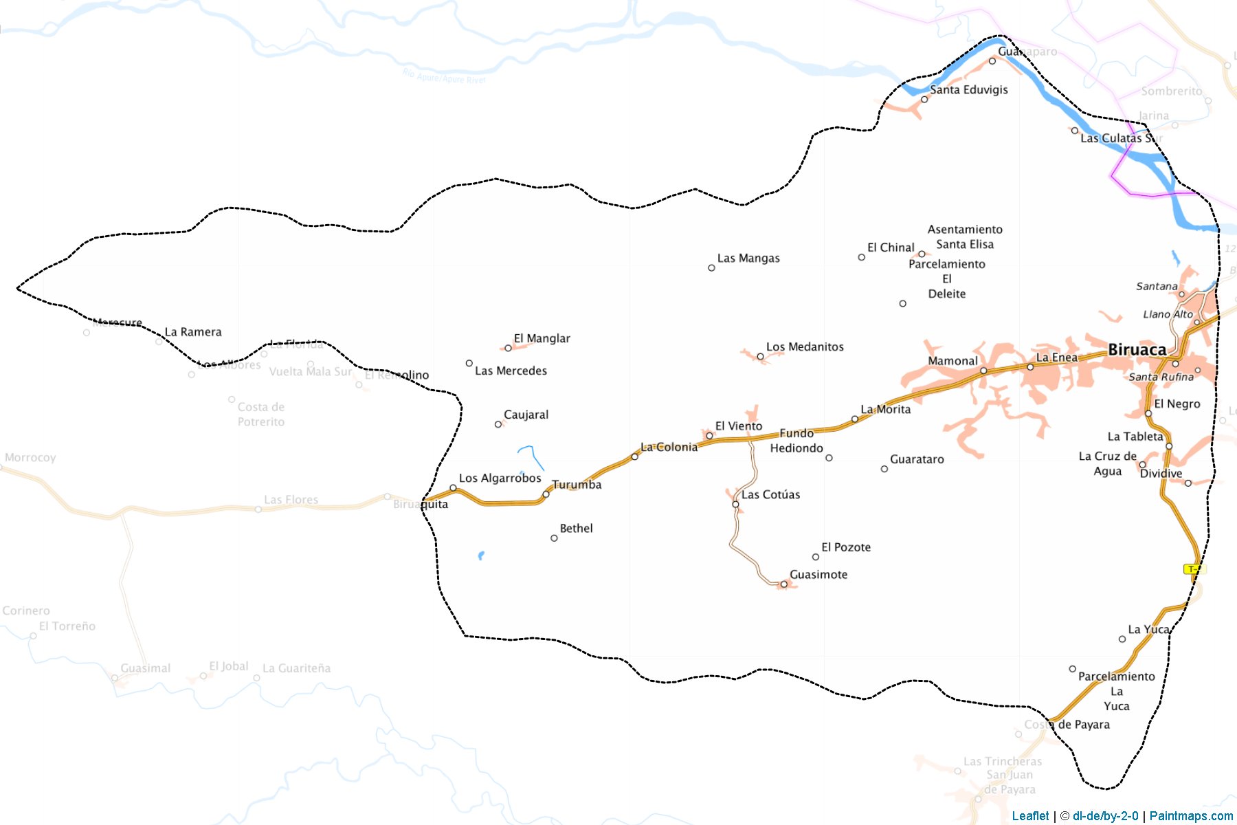 Muestras de recorte de mapas Biruaca (Apure)-1