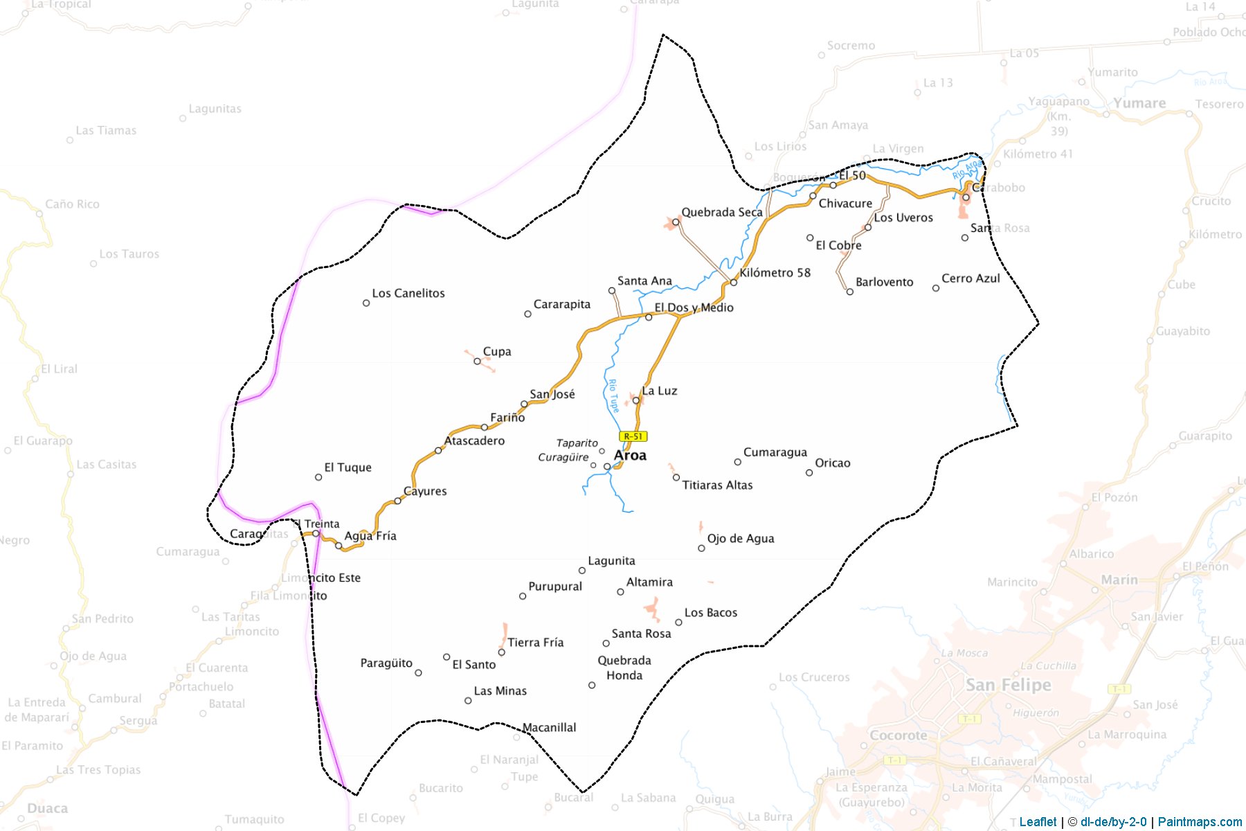 Muestras de recorte de mapas Bolivar (Yaracuy)-1