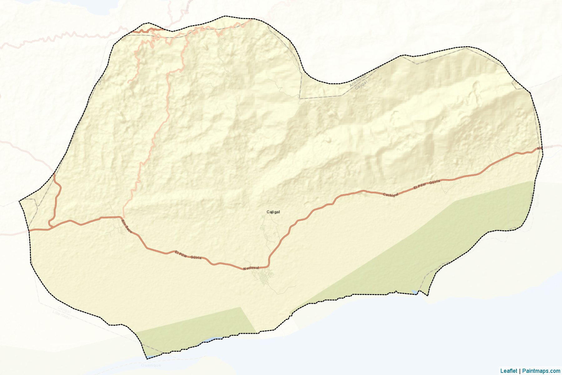 Muestras de recorte de mapas Cajigal (Sucre)-2