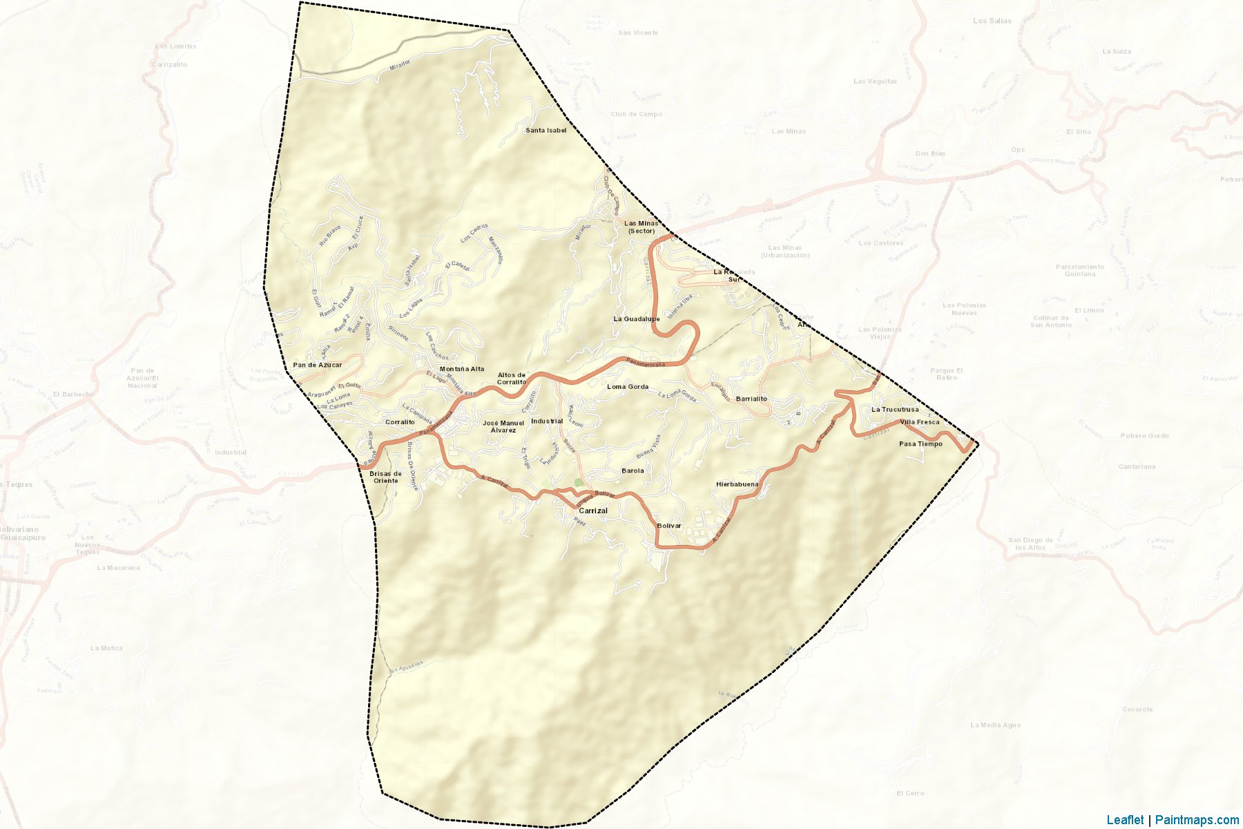 Muestras de recorte de mapas Carrizal (Miranda)-2