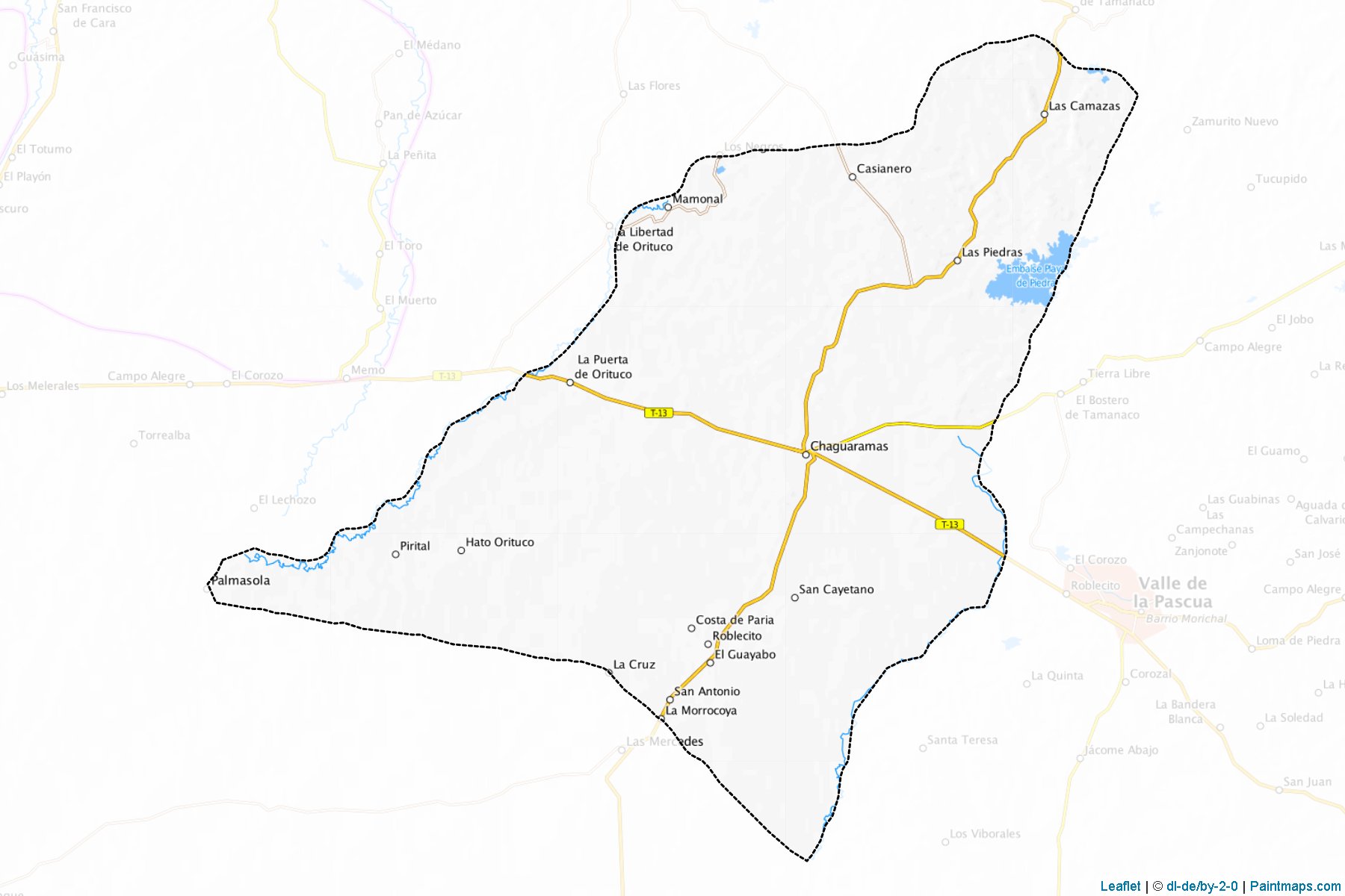 Chaguaramas (Guarico) Haritası Örnekleri-1