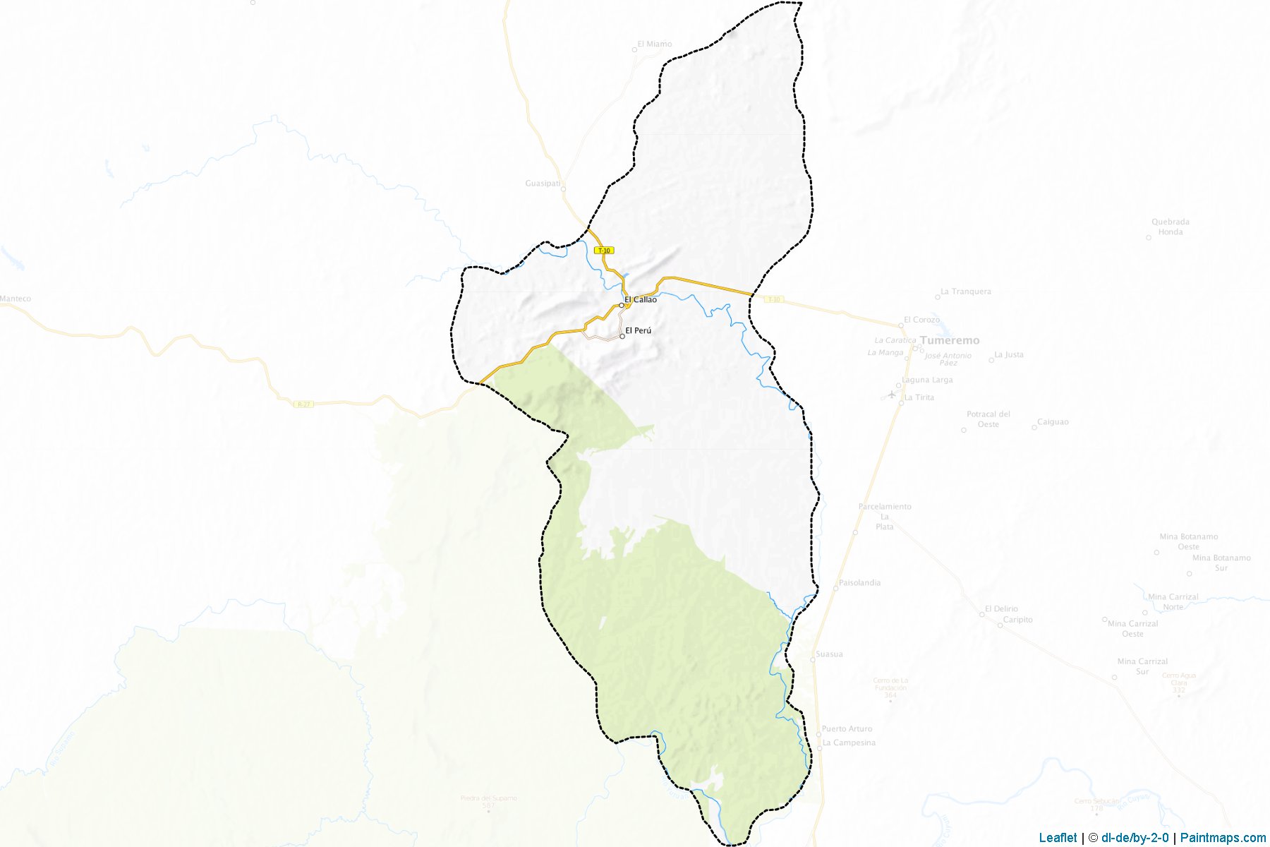 Muestras de recorte de mapas El Callao (Bolívar)-1