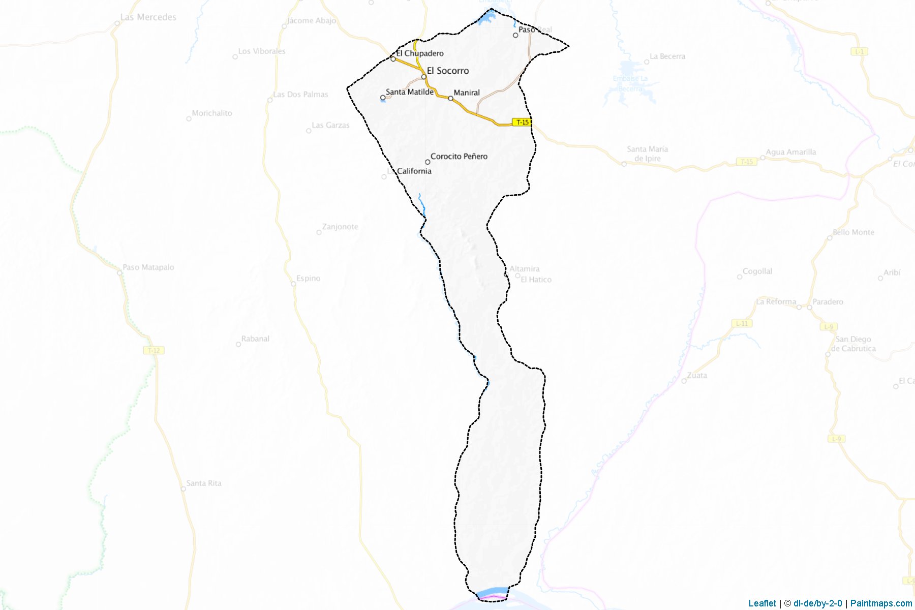 El Socorro (Guárico) Map Cropping Samples-1