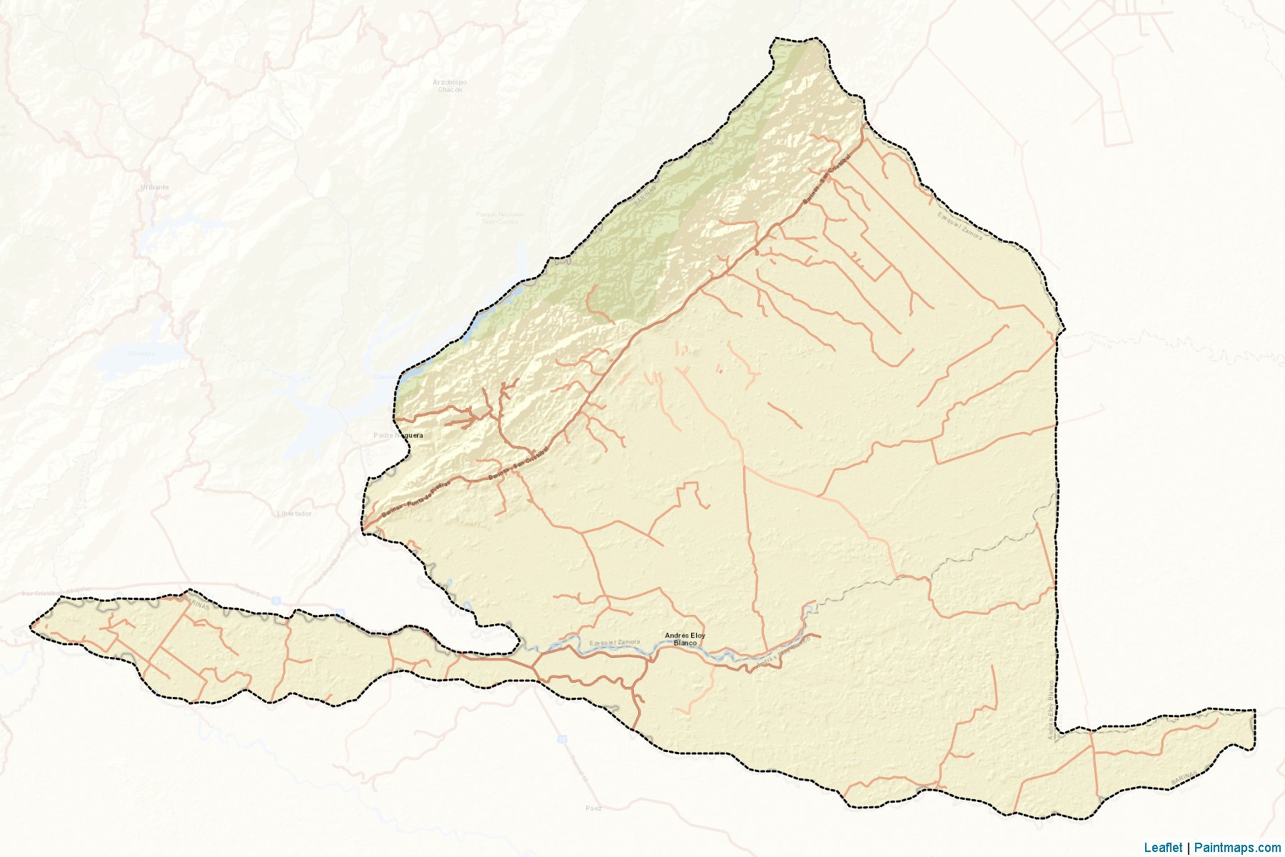 Muestras de recorte de mapas Ezequiel Zamora (Barinas)-2