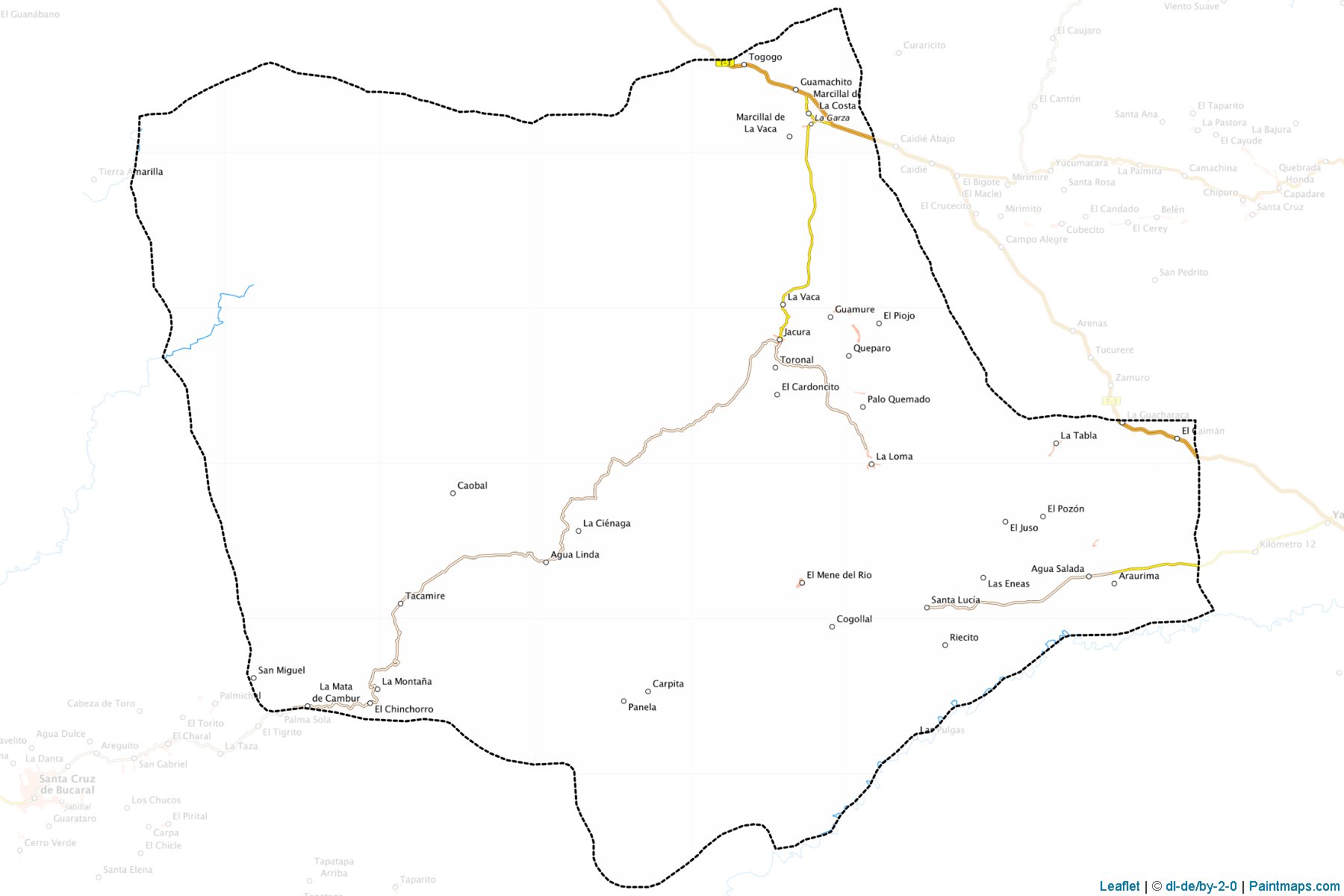 Muestras de recorte de mapas Jacura (Falcón)-1