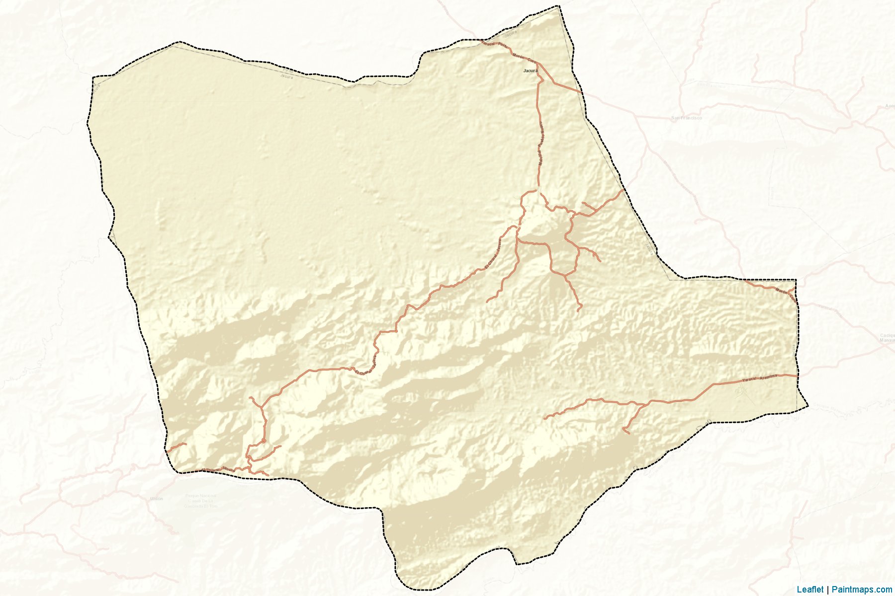 Muestras de recorte de mapas Jacura (Falcón)-2