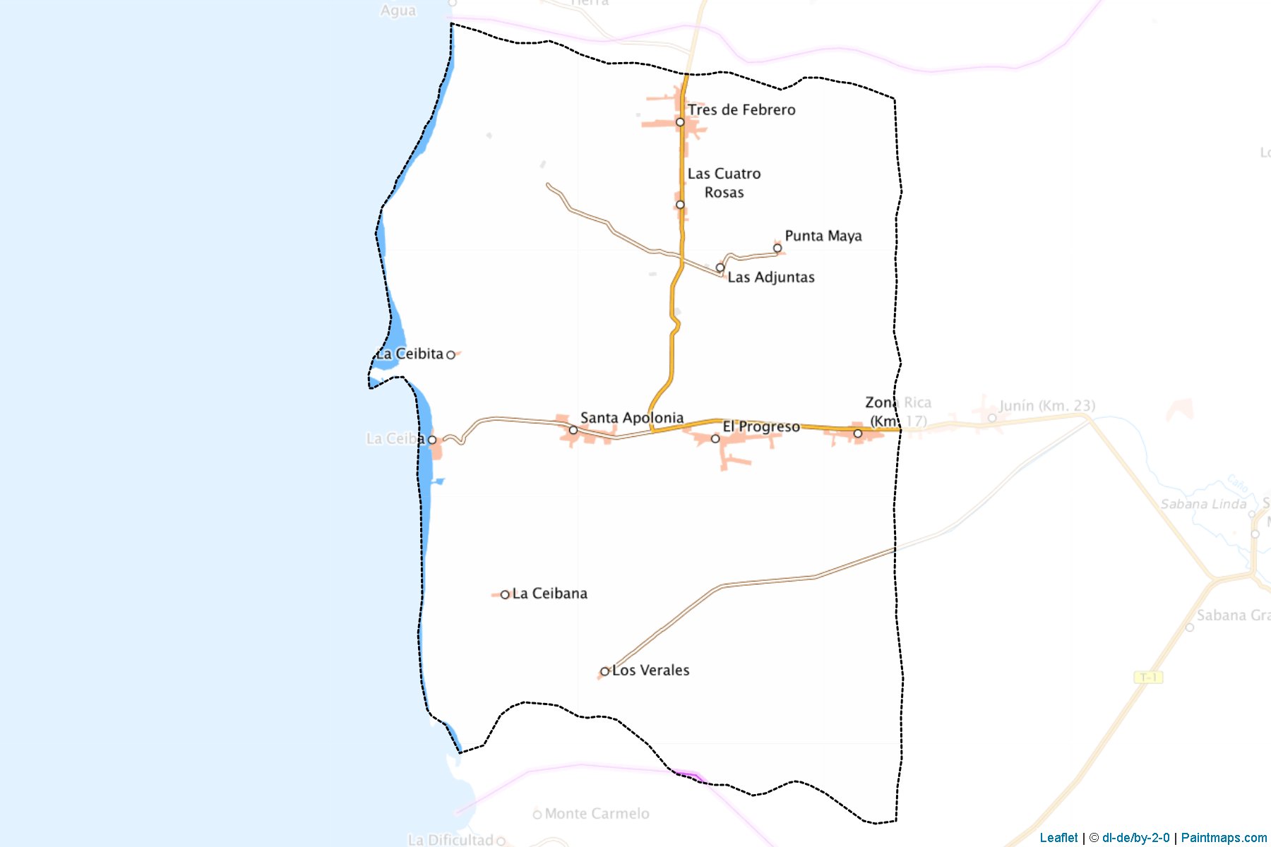 Muestras de recorte de mapas La Ceiba (Trujillo)-1