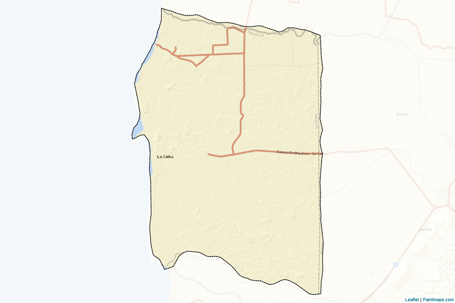 Muestras de recorte de mapas La Ceiba (Trujillo)-2