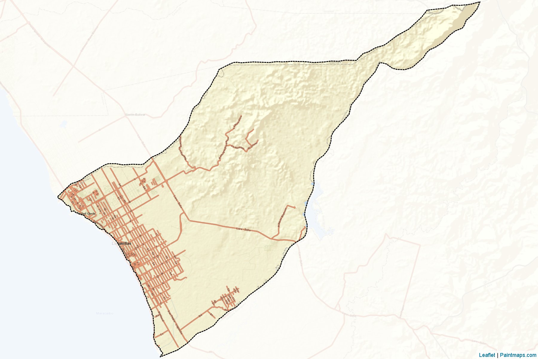 Muestras de recorte de mapas Lagunillas (Zulia)-2